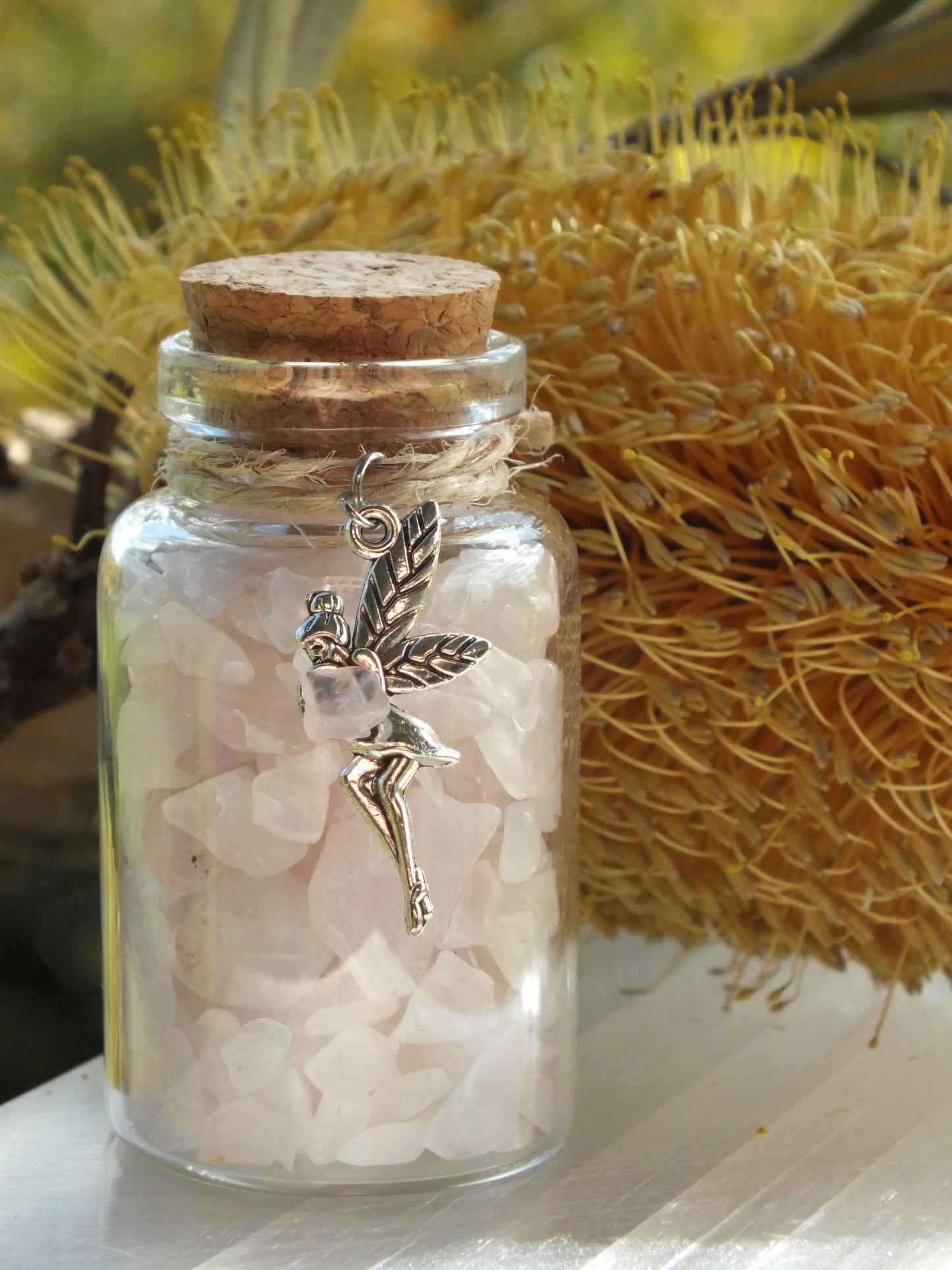 Fairy Wish Bottle - Rose Quartz (Love)