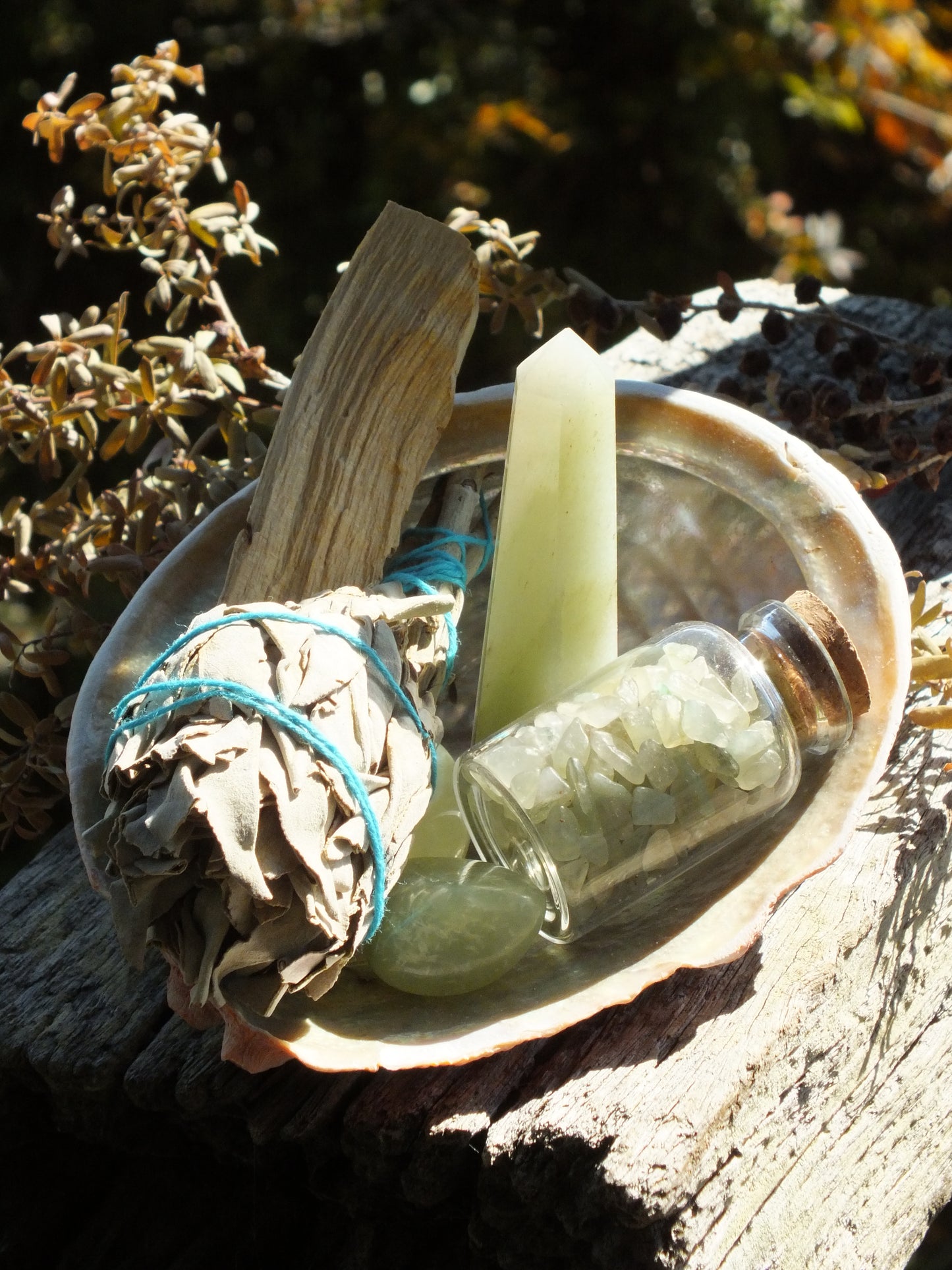 Green Aventurine Abundance Cleansing Smudge Kit