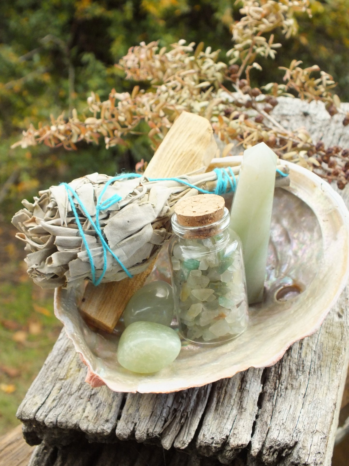 Green Aventurine Abundance Cleansing Smudge Kit