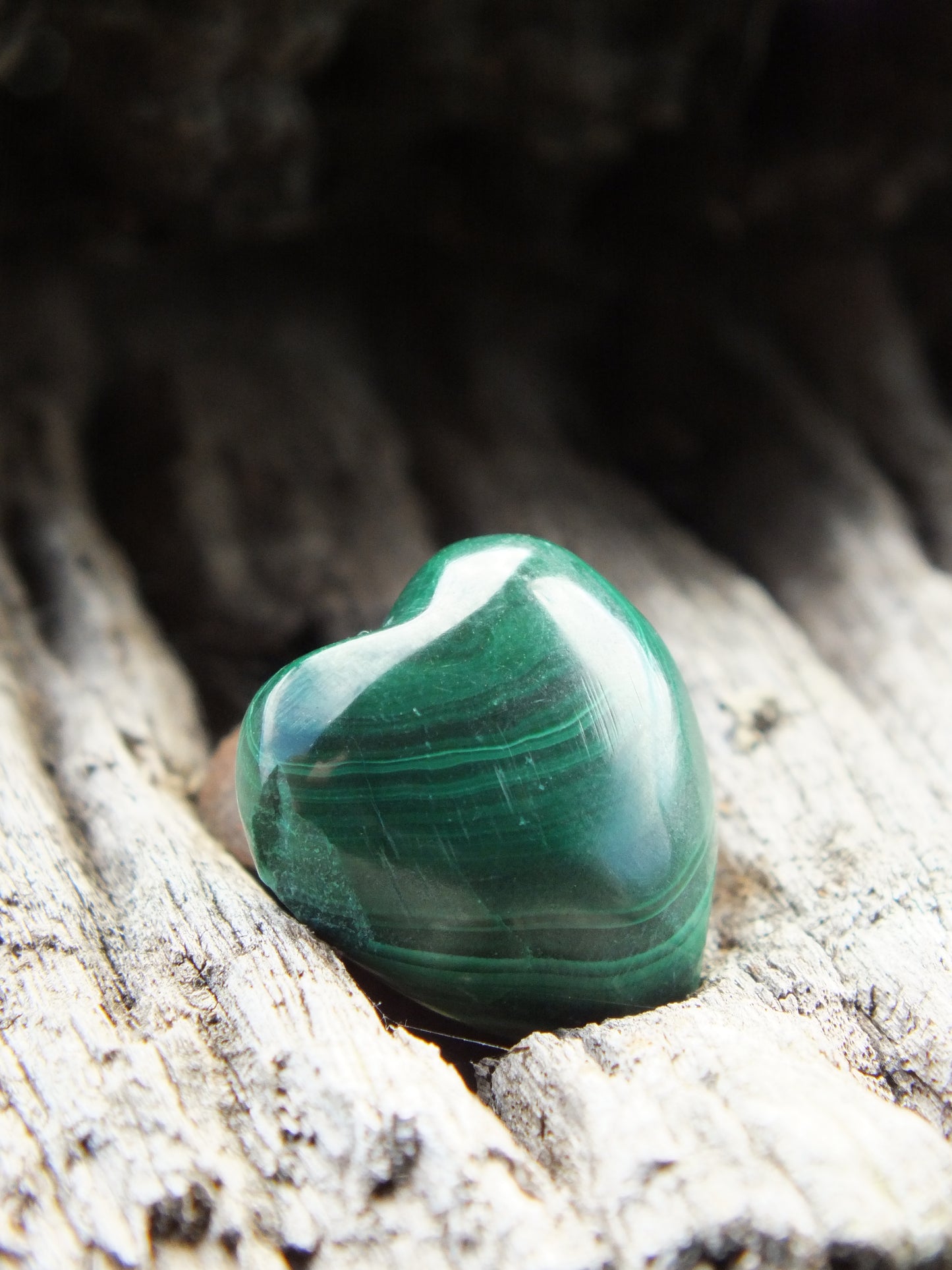 Malachite Bracelet & Heart Set