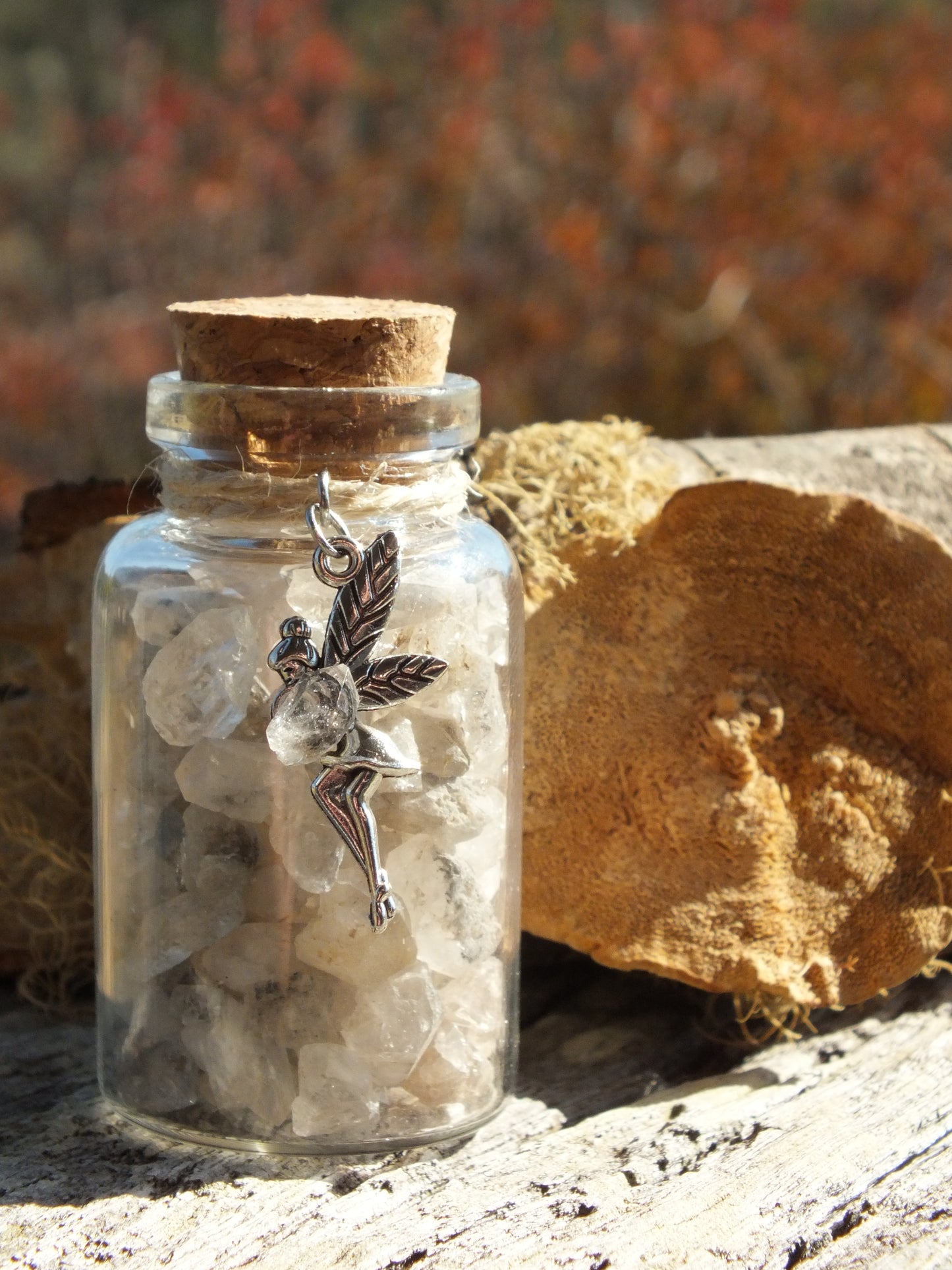 Fairy Wish Bottle - Herkimer Diamond (Attunement)