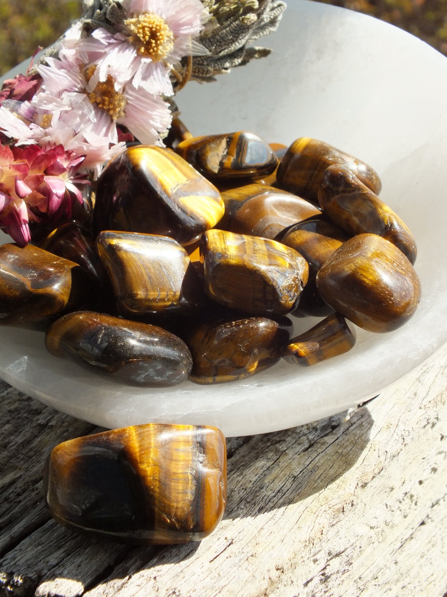 Tiger's Eye Tumble Stone