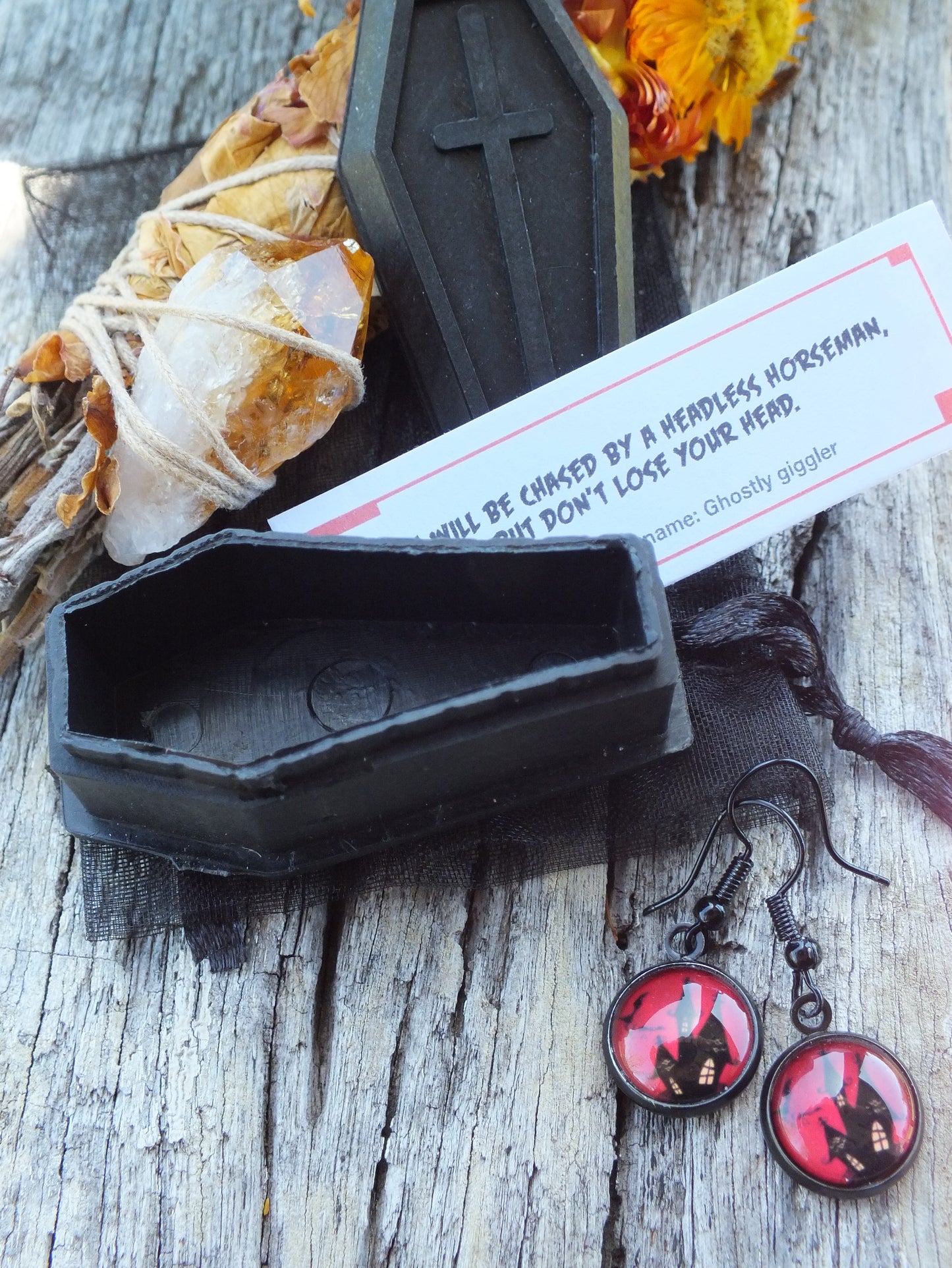 Halloween Lucky Dip - Fortune Coffin (Earrings)