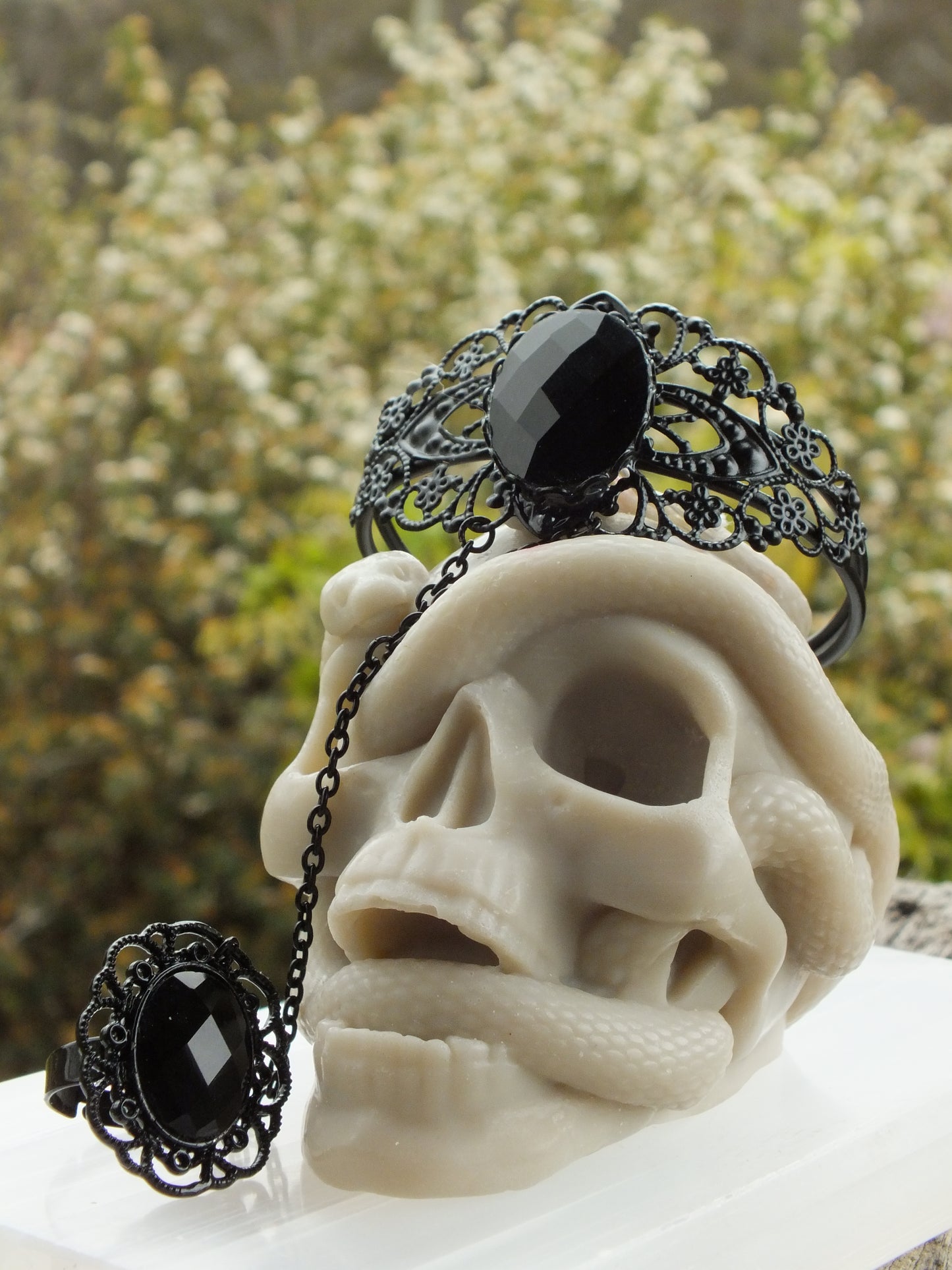 Phantom Black Gothic Slave Bracelet