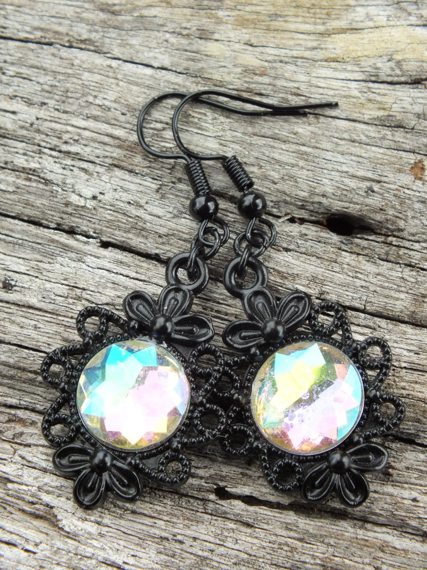 Gothic Costume Earrings Rainbow