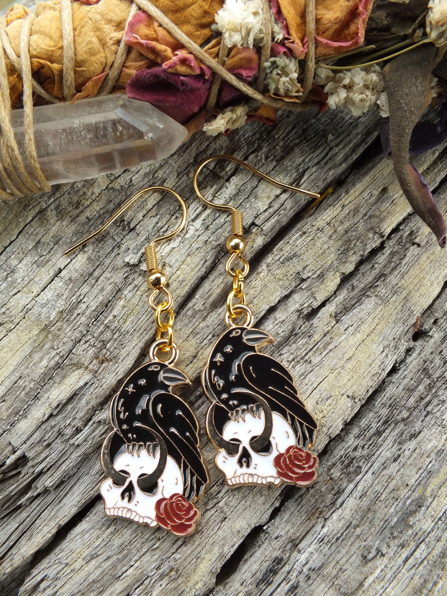 Crow & Skull Earrings