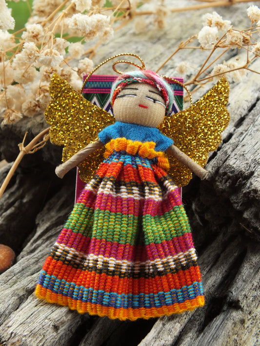 Worry Doll - Christmas Angel (Gold)