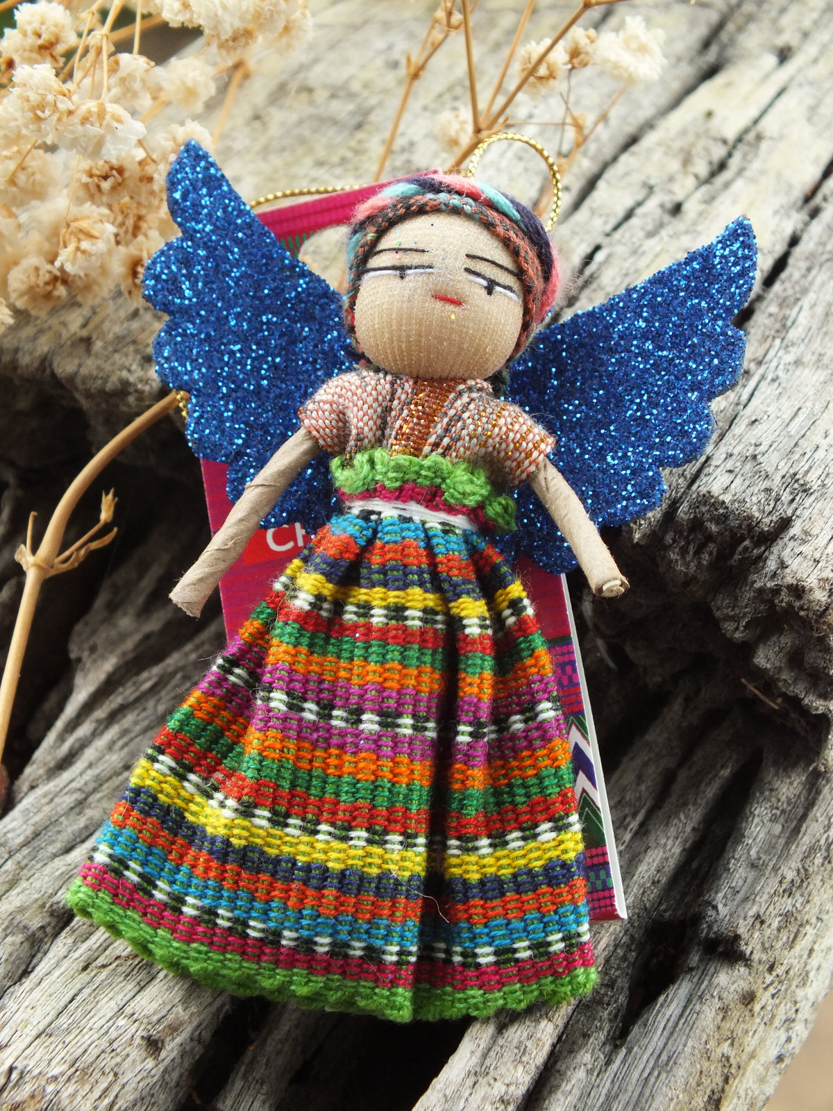 Worry Doll - Christmas Angel (Blue)