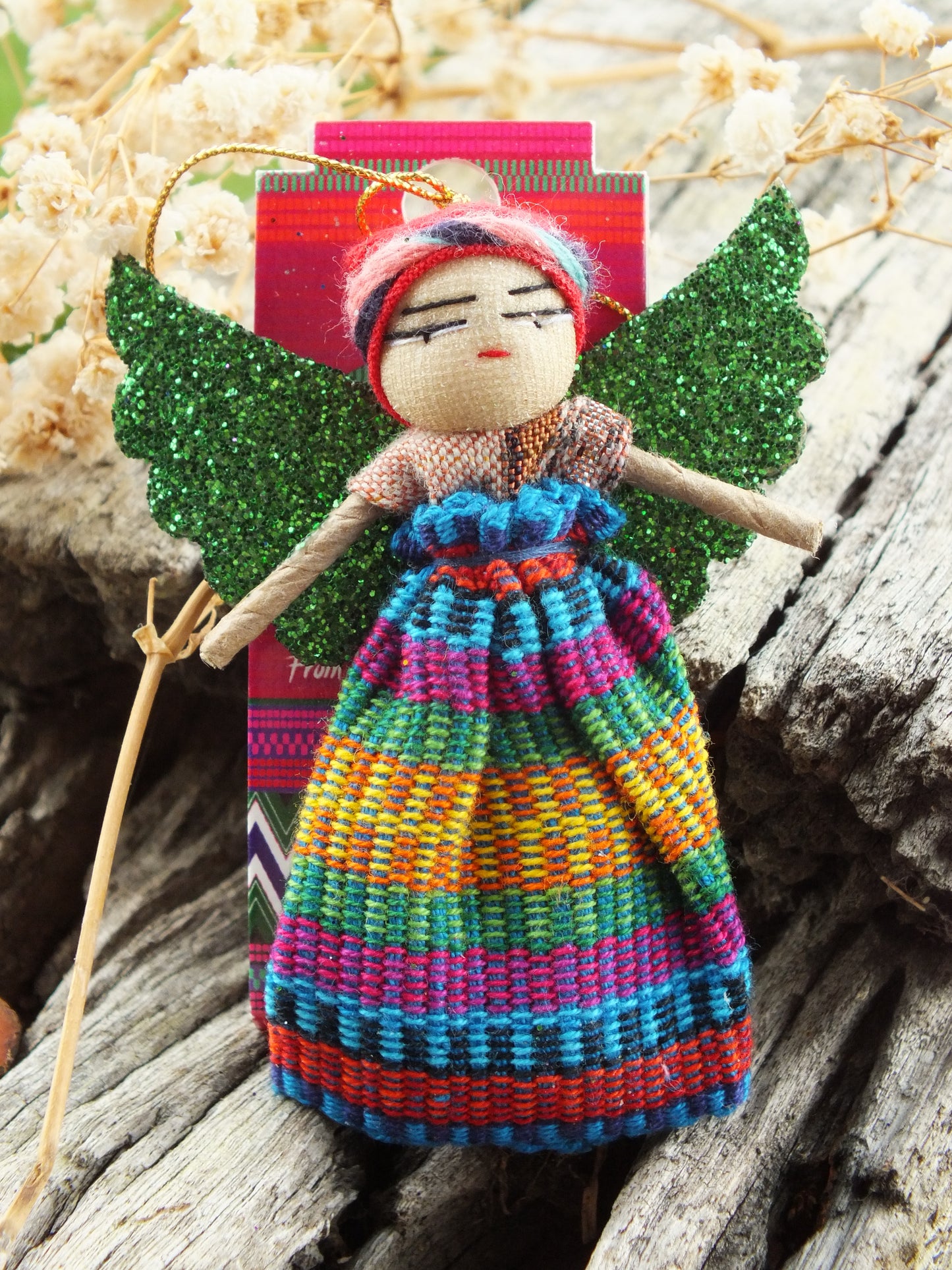 Worry Doll - Christmas Angel (Green)