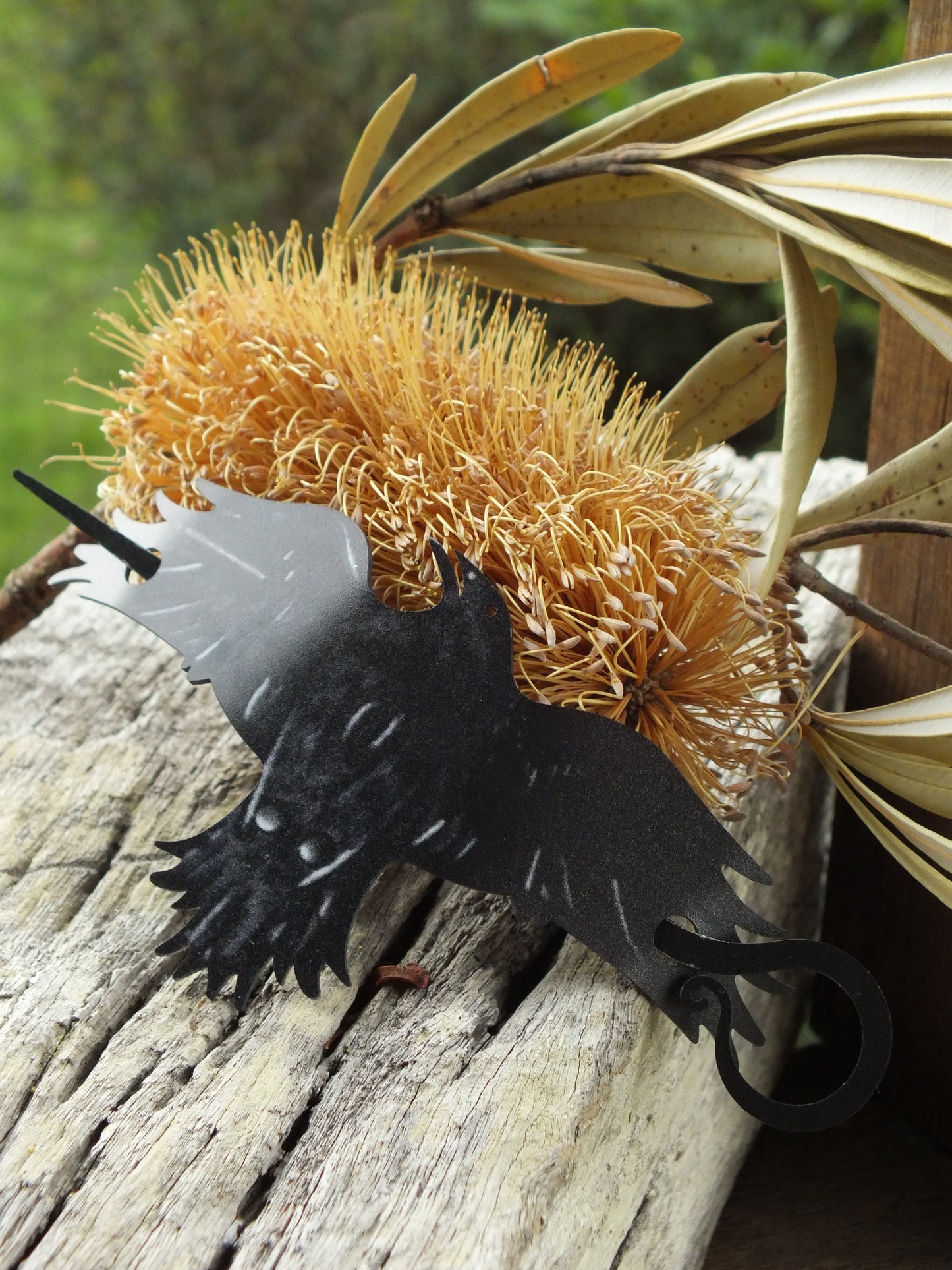 Metal Crow Hairpin