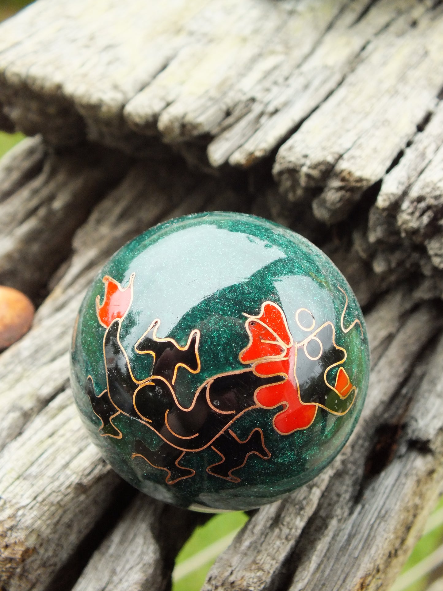 Dragon & Phoenix Baoding Balls (Green) * * New Stock * *