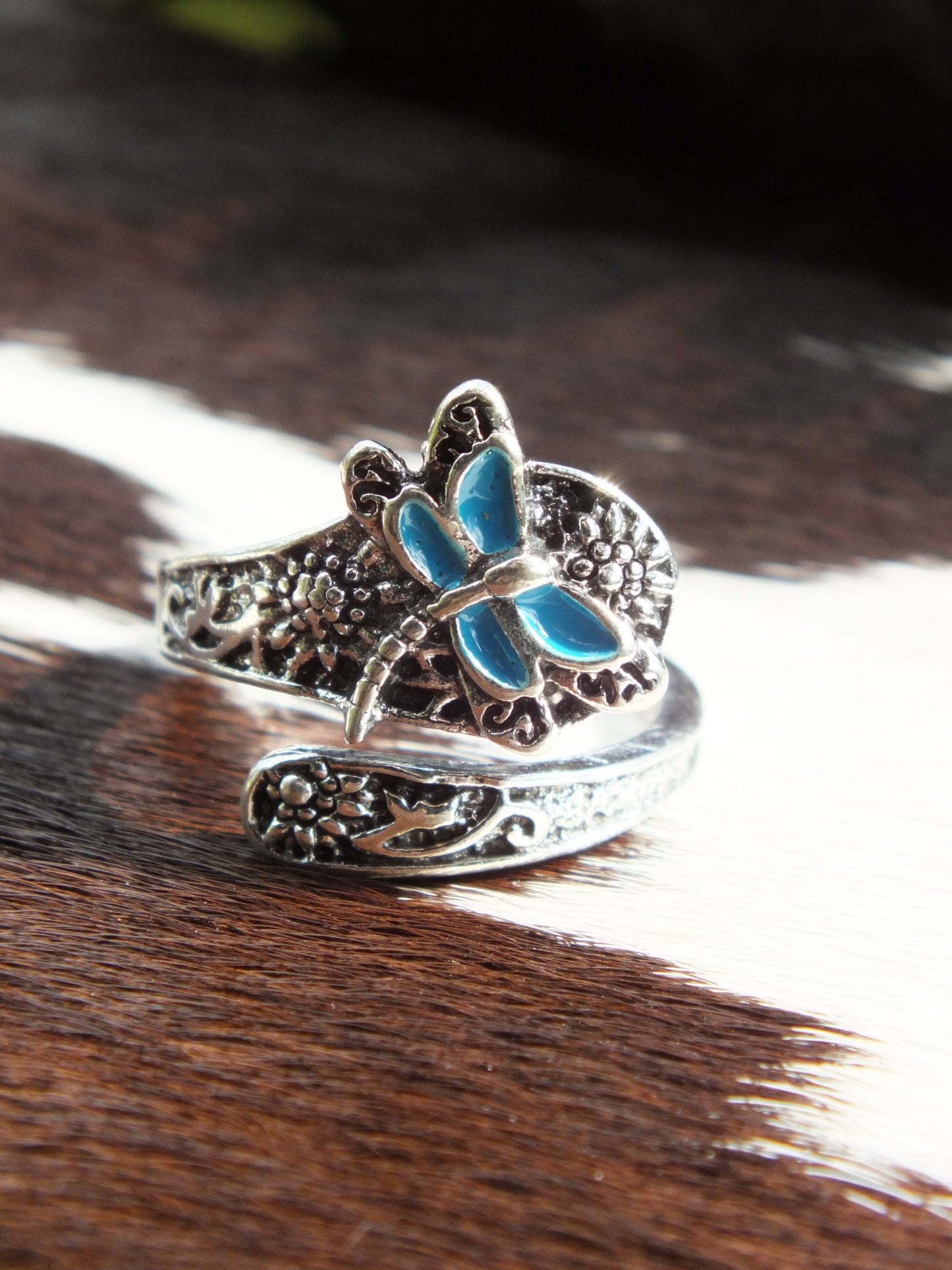 Dragonfly Spoon Ring