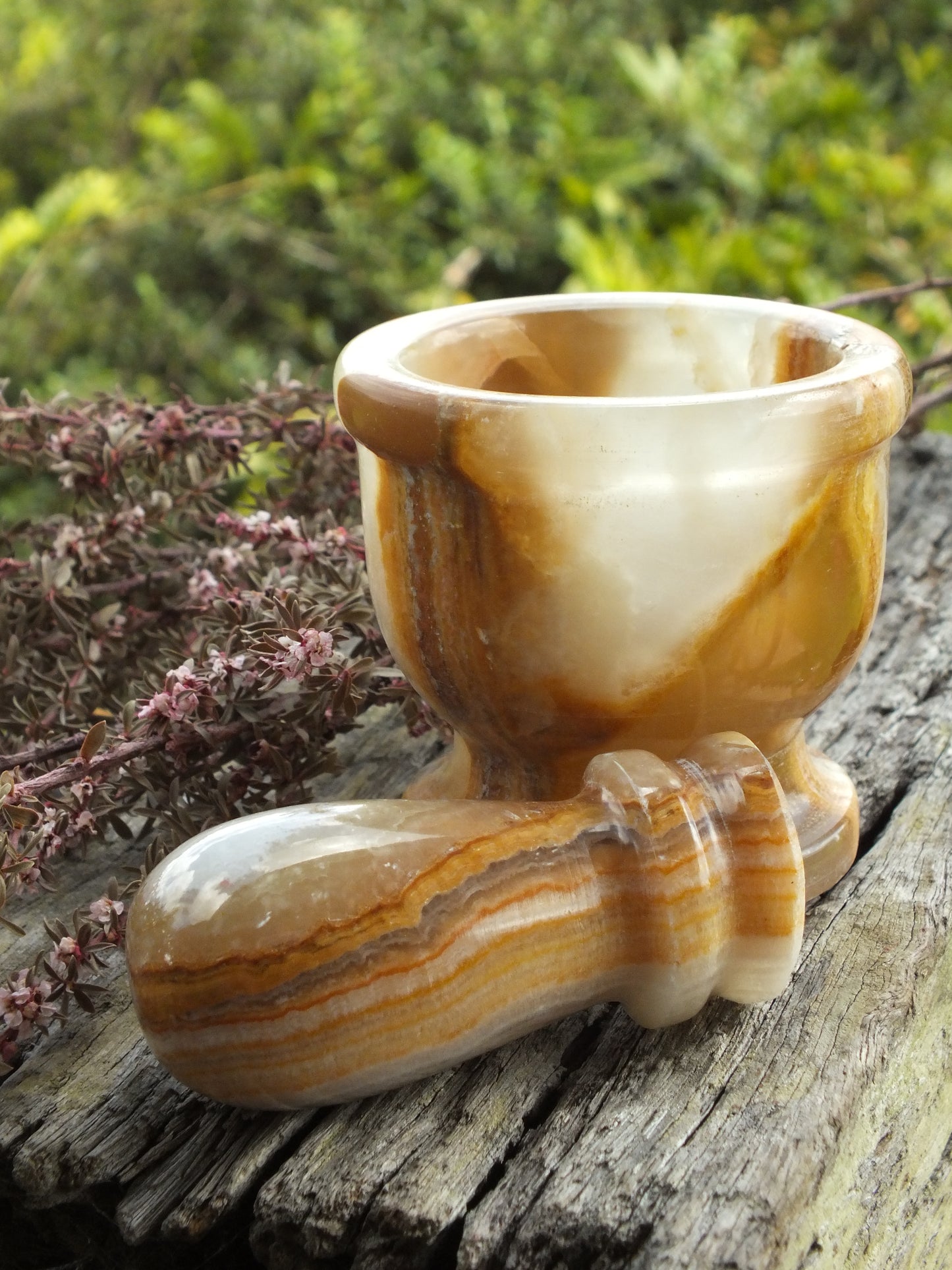 Green Onyx Miniature Mortar & Pestle