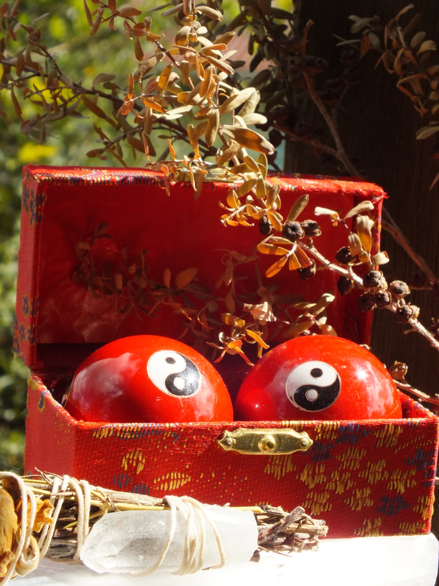 Yin Yang Baoding Balls (Red)