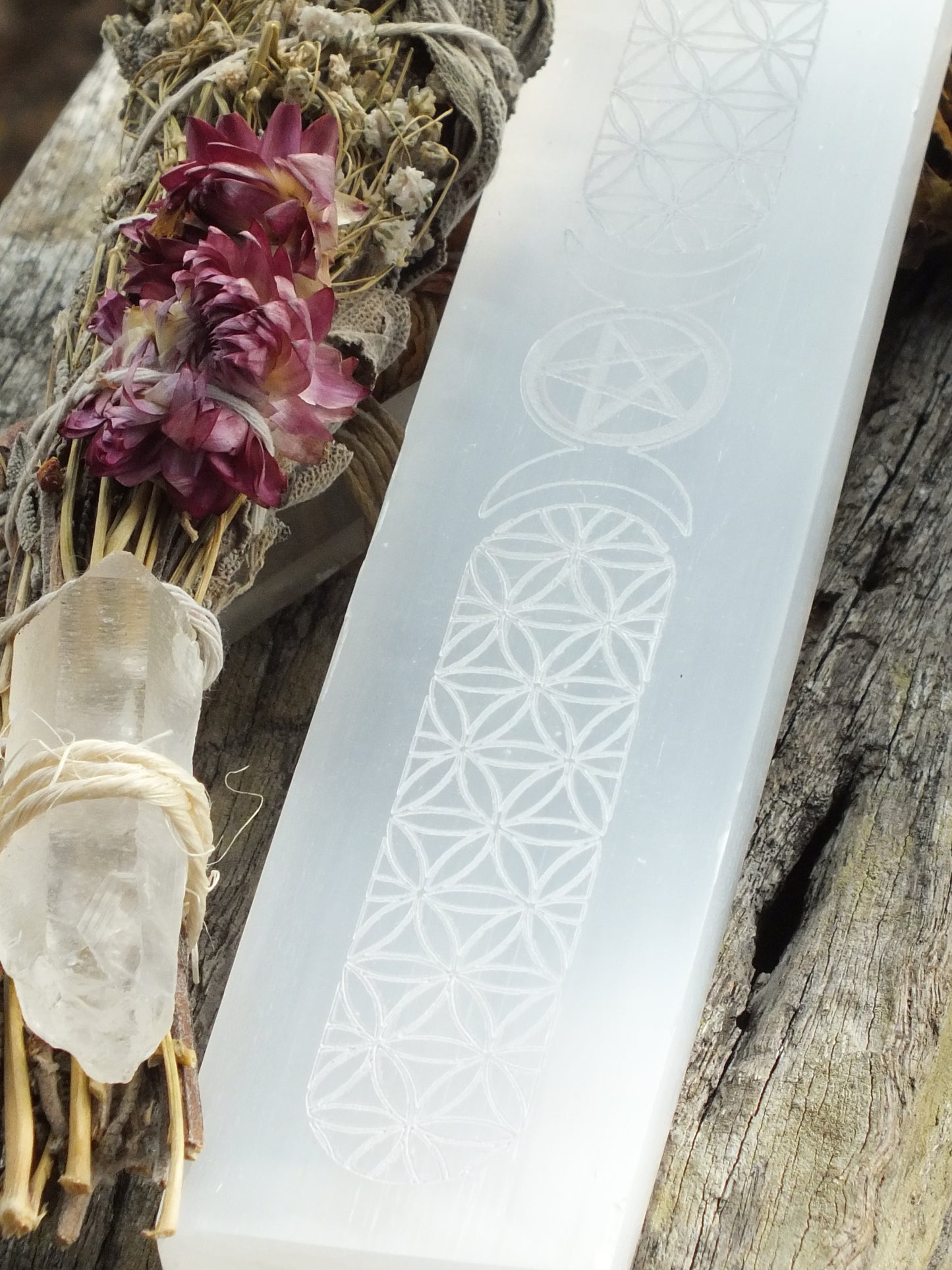 Cycles Of Life - Selenite Charging Stick