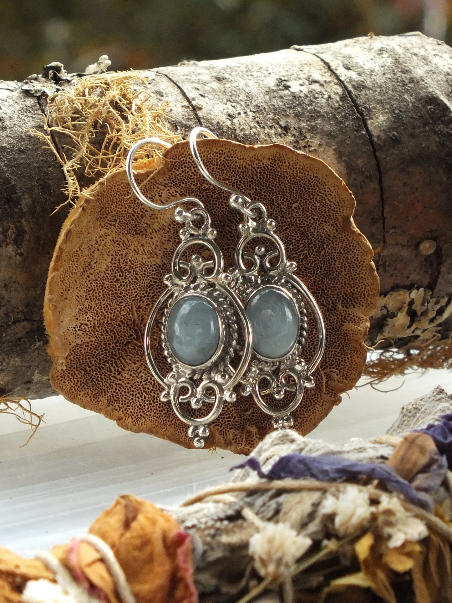 Sterling Silver Aquamarine Earrings