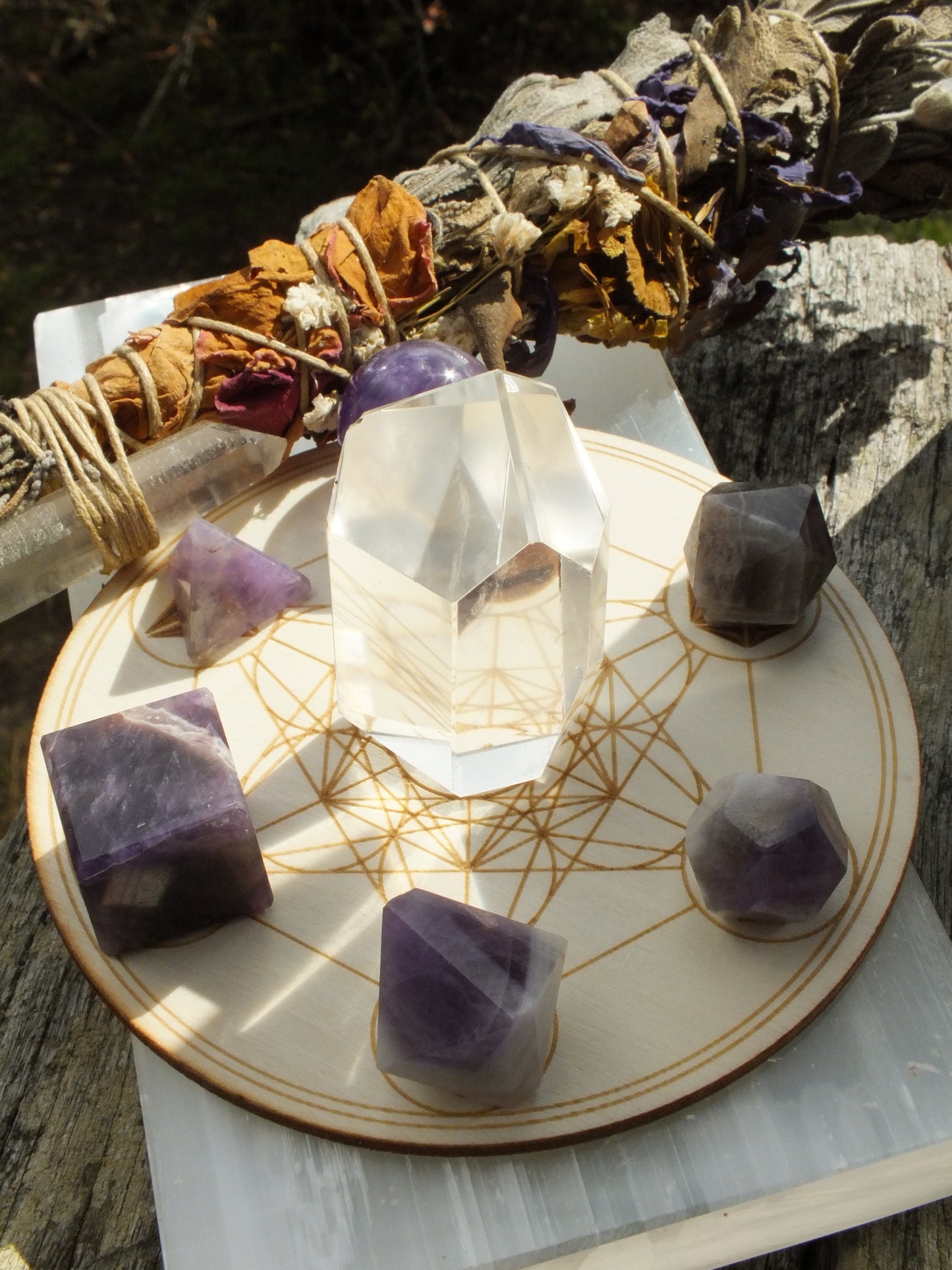 Metatron Amethyst Crystal Grid Kit