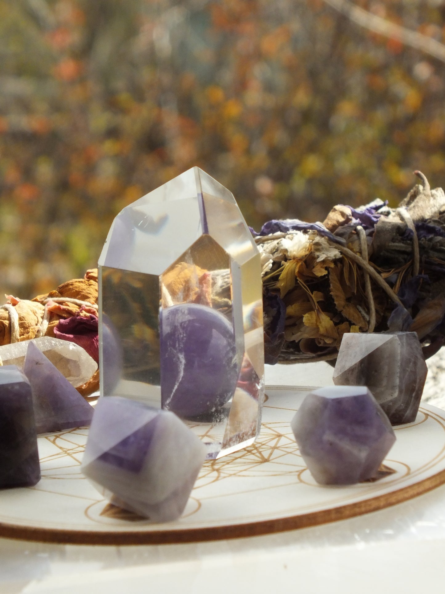 Metatron Amethyst Crystal Grid Kit