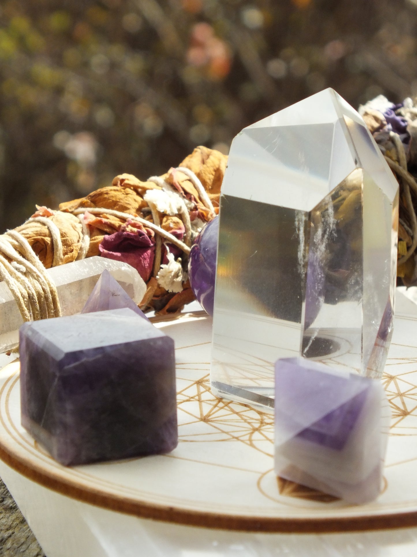 Metatron Amethyst Crystal Grid Kit