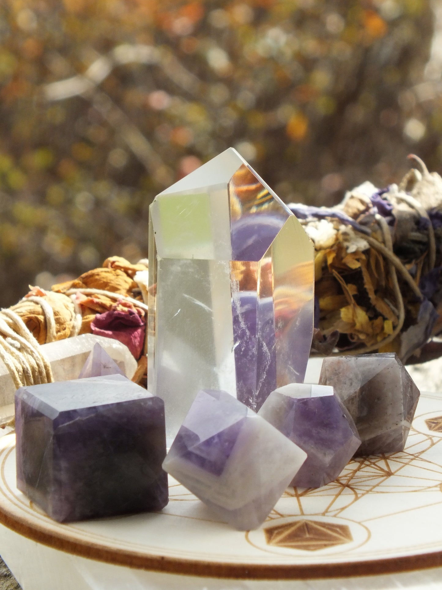 Metatron Amethyst Crystal Grid Kit