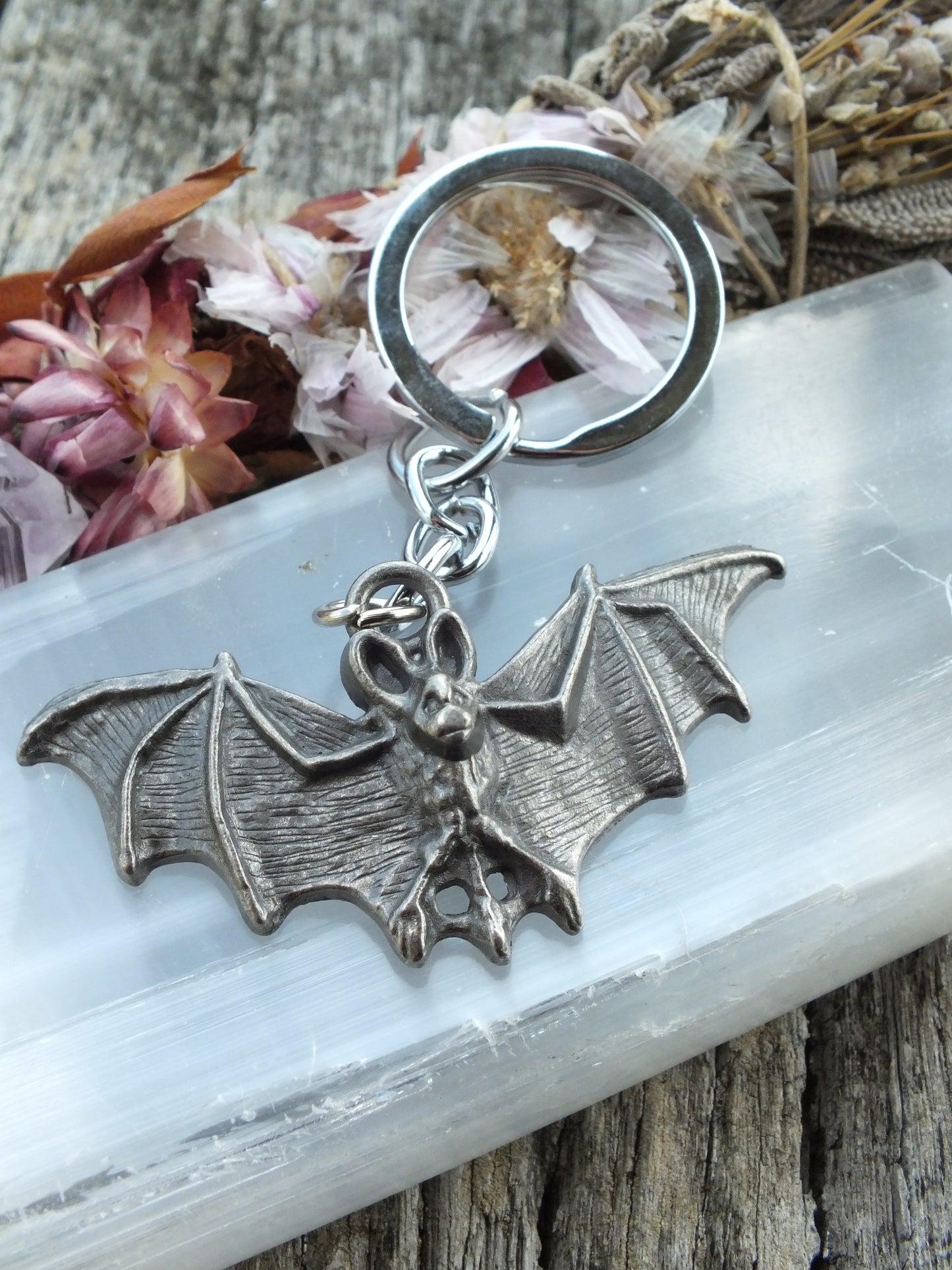 Metal Bat Keyring