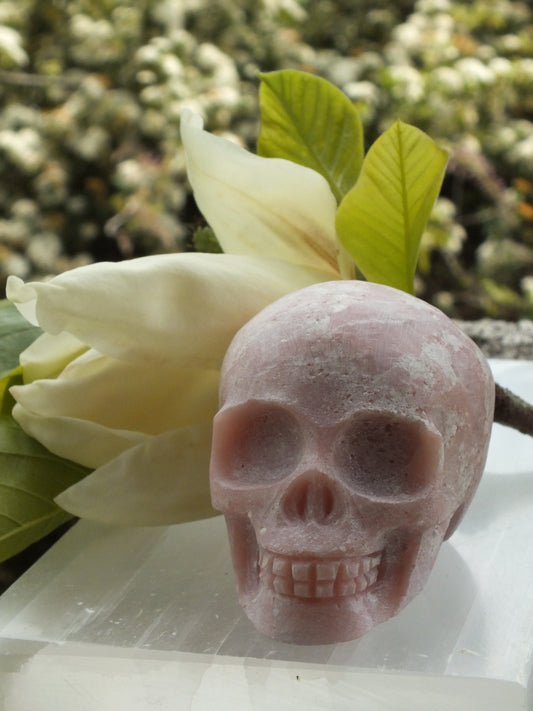 Pink Opal Skull