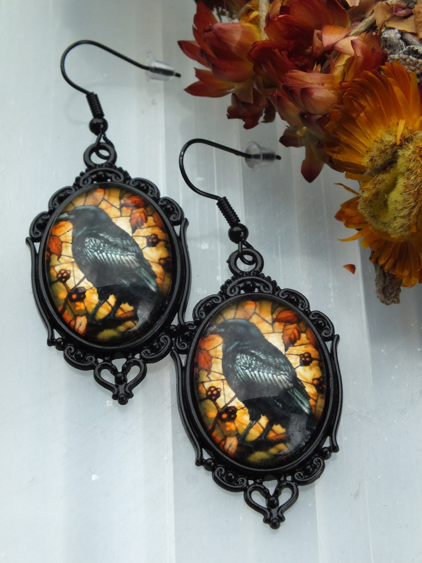 Autumn Raven Earrings