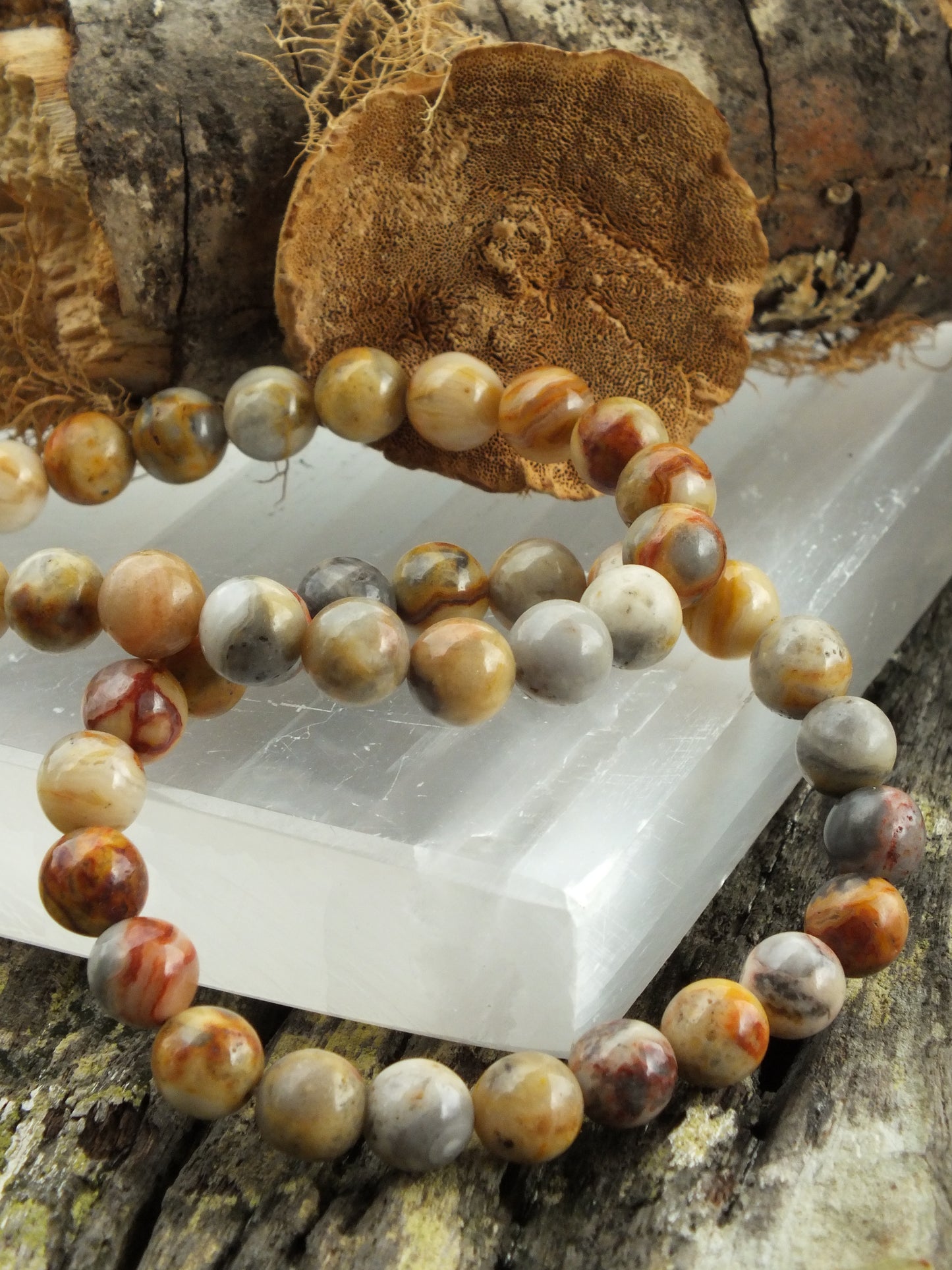 Crazy Lace Agate Bracelet