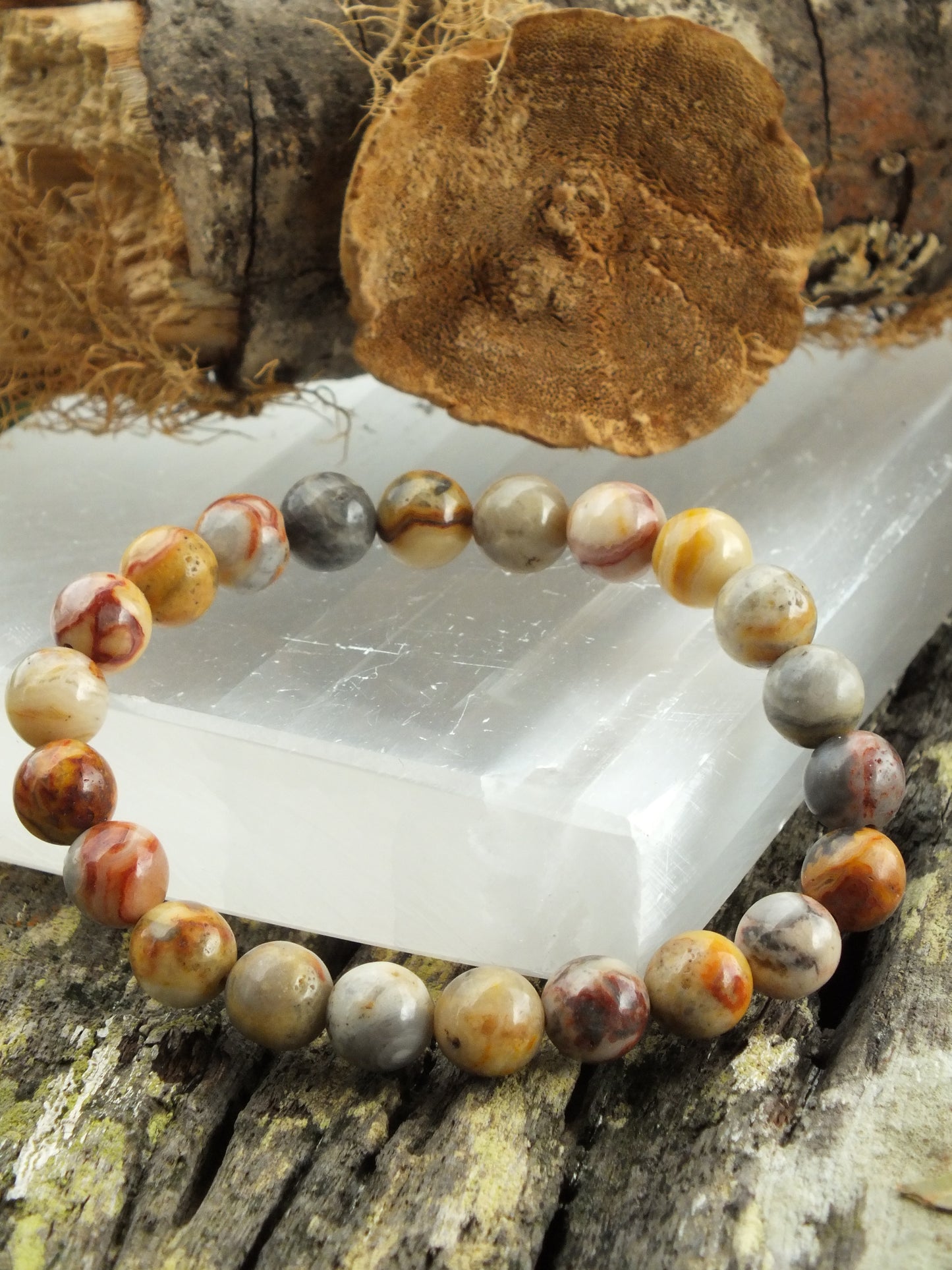 Crazy Lace Agate Bracelet