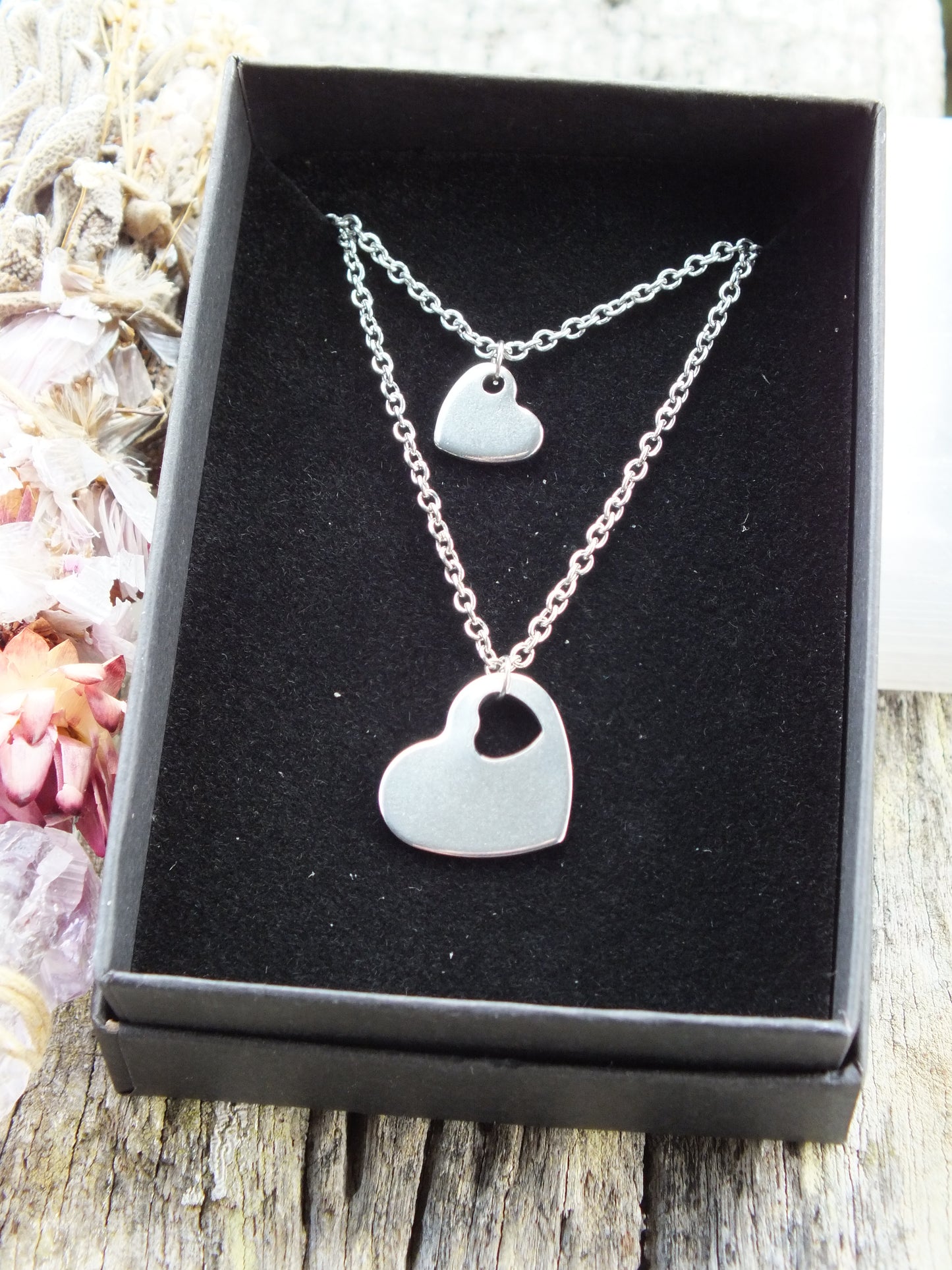Two Tier Heart Necklace