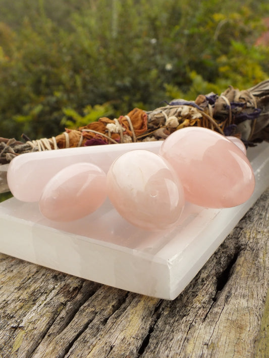 Rose Quartz Yoni Egg Box Set