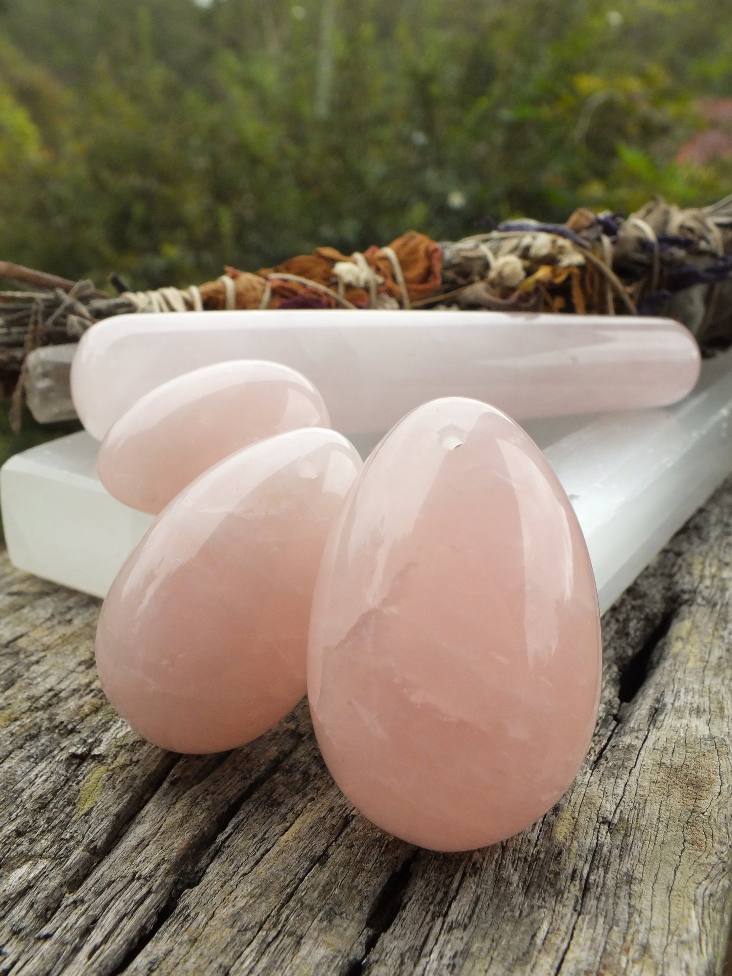 Rose Quartz Yoni Egg Box Set