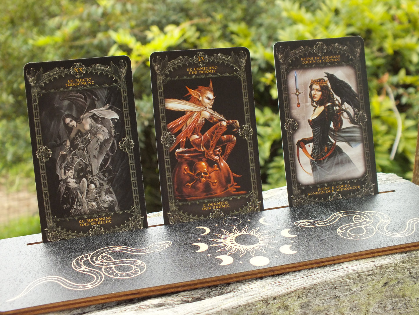 Wooden Tarot/Oracle Holder 2 Piece Set