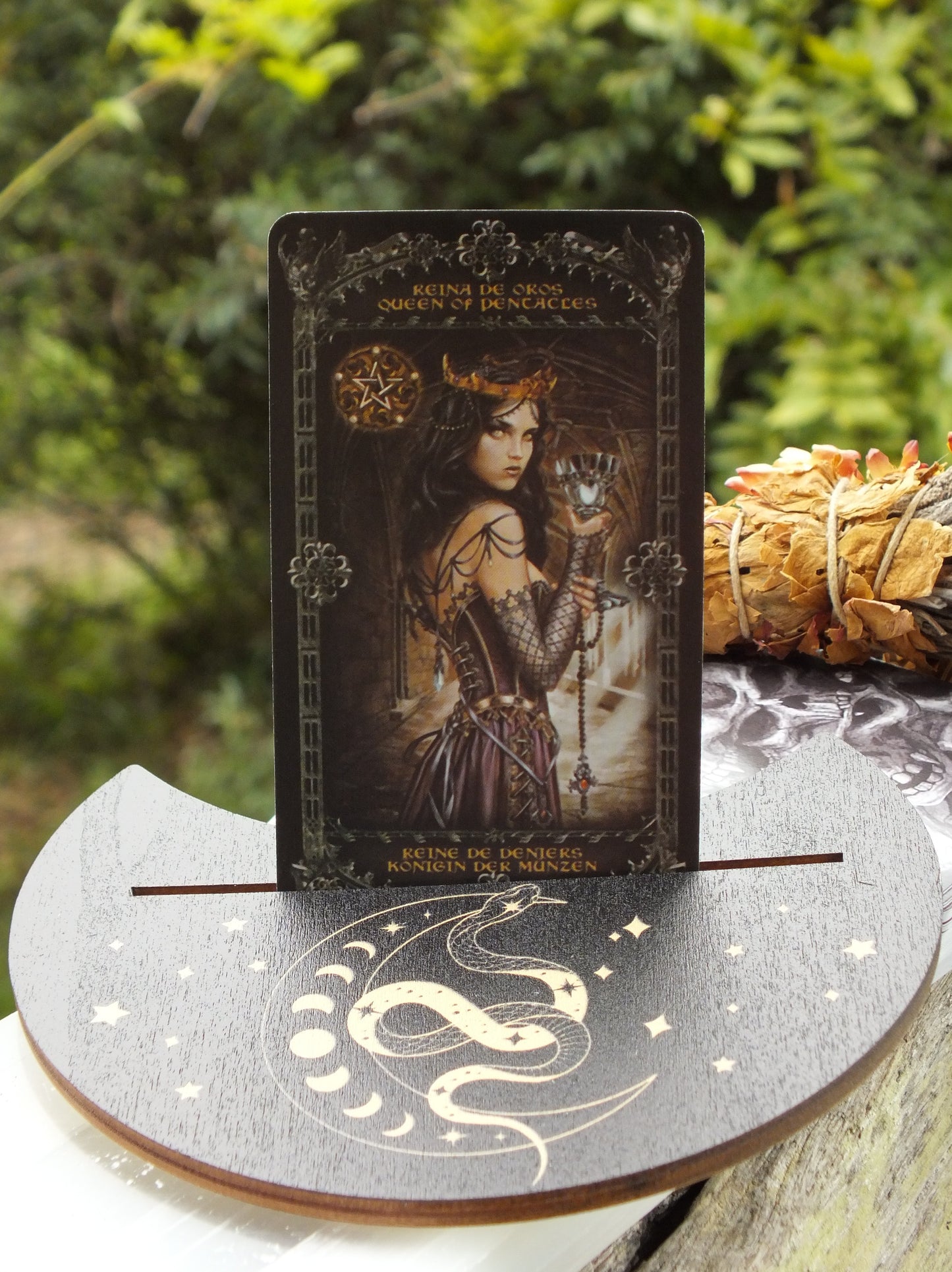 Wooden Tarot/Oracle Holder 2 Piece Set