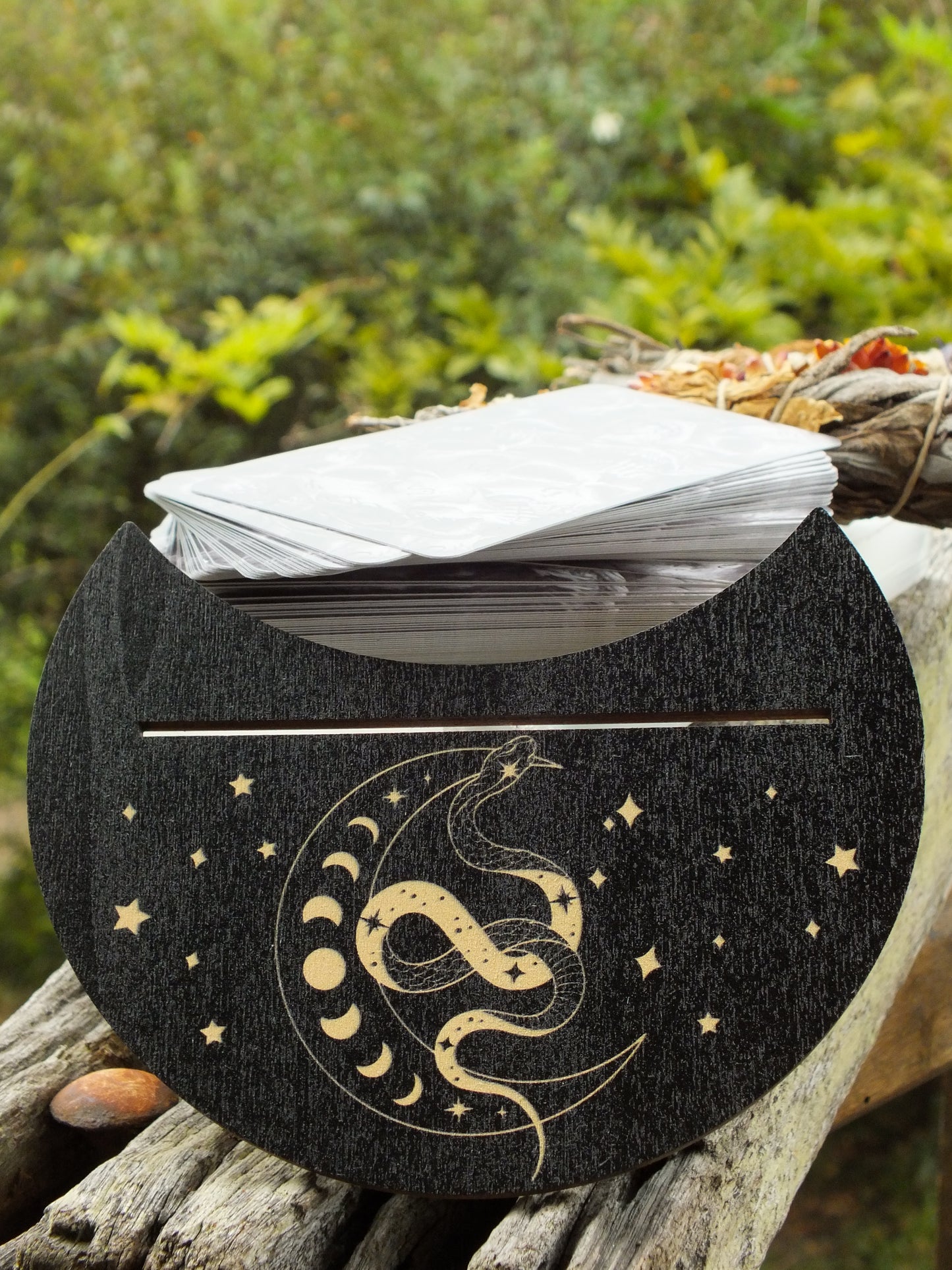 Wooden Tarot/Oracle Holder 2 Piece Set