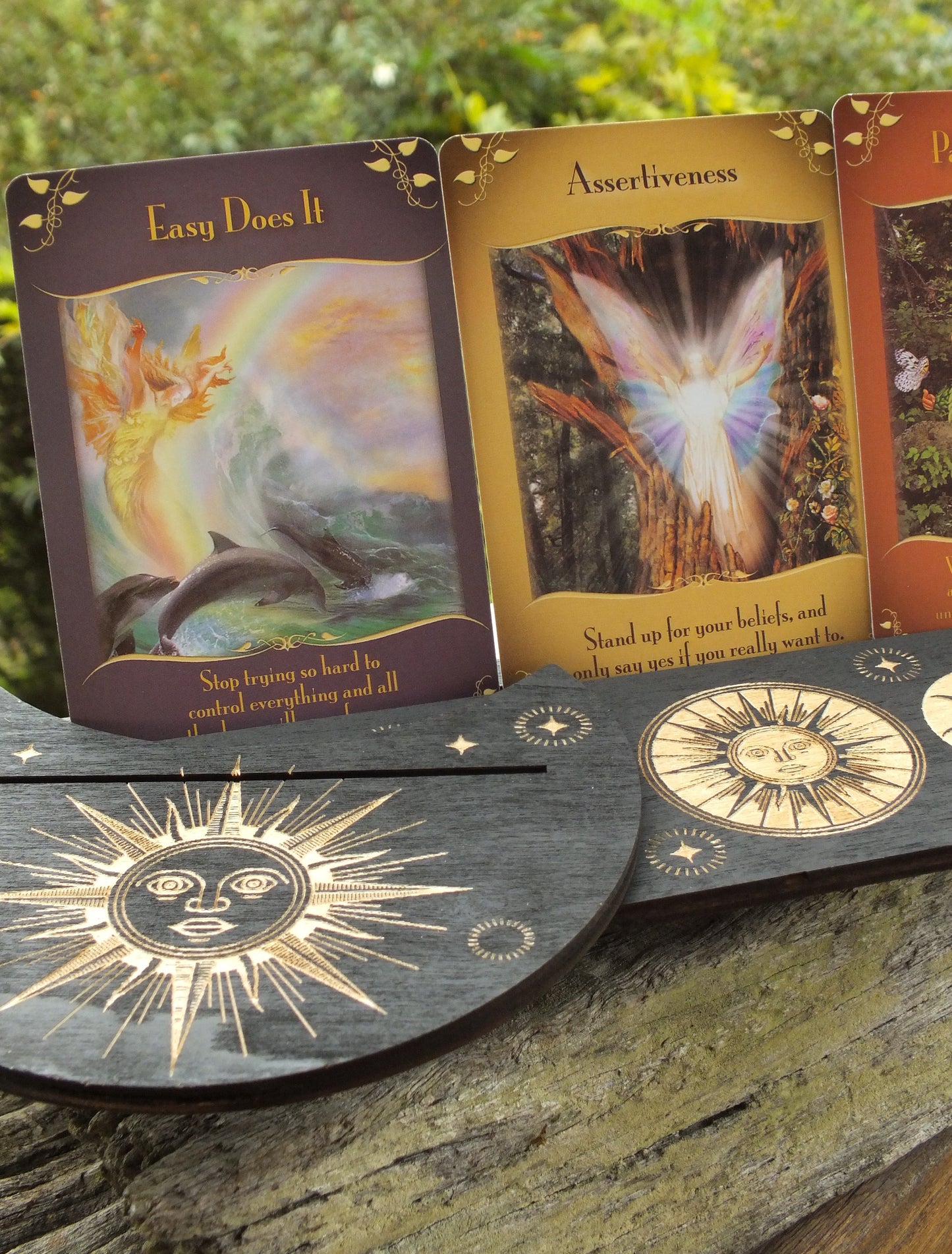Wooden Tarot/Oracle Holder 2 Piece Set