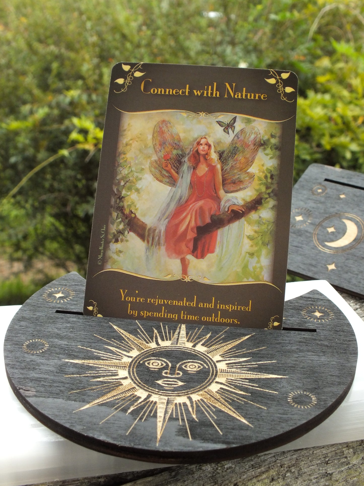 Wooden Tarot/Oracle Holder 2 Piece Set
