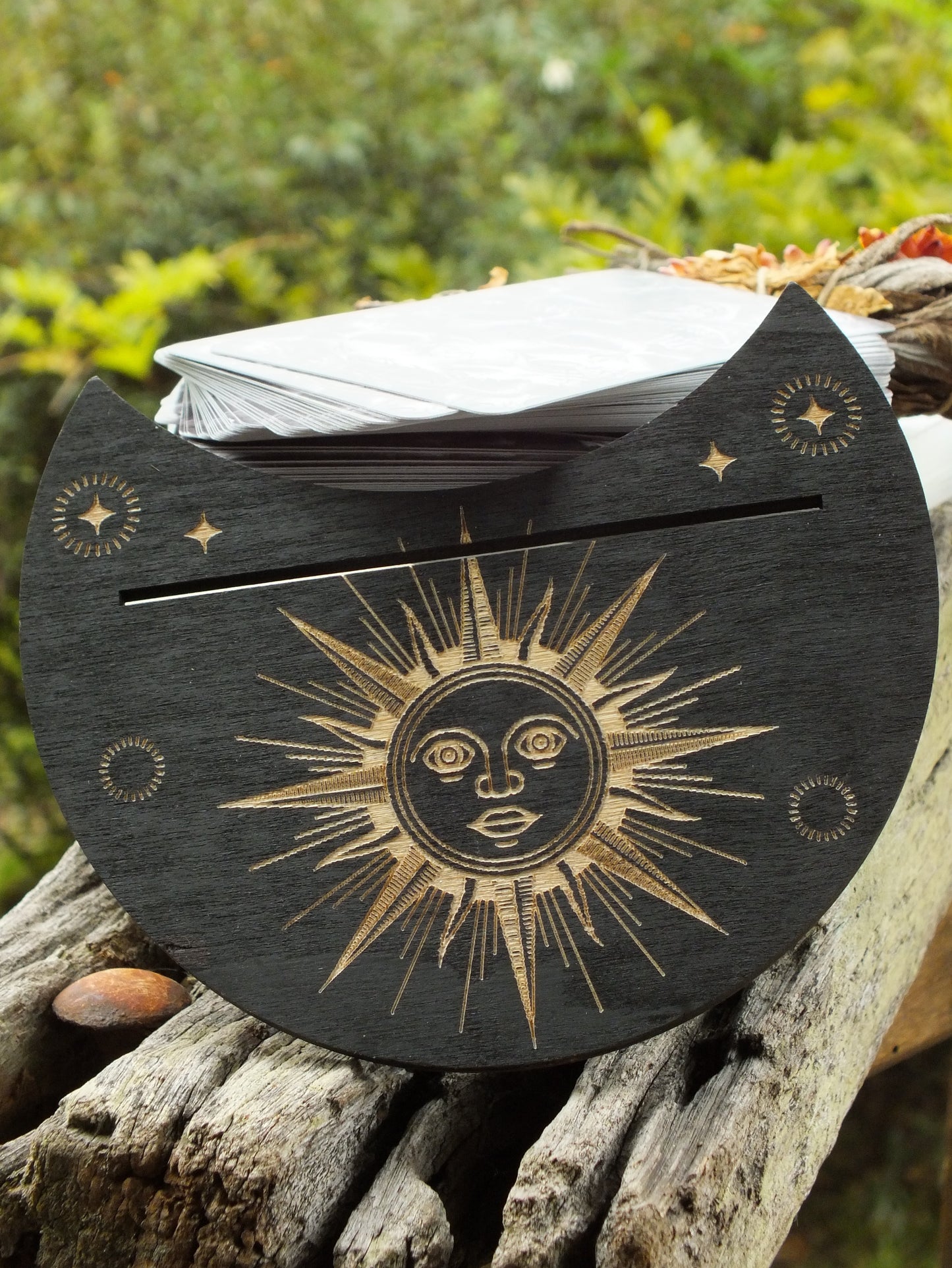 Wooden Tarot/Oracle Holder 2 Piece Set
