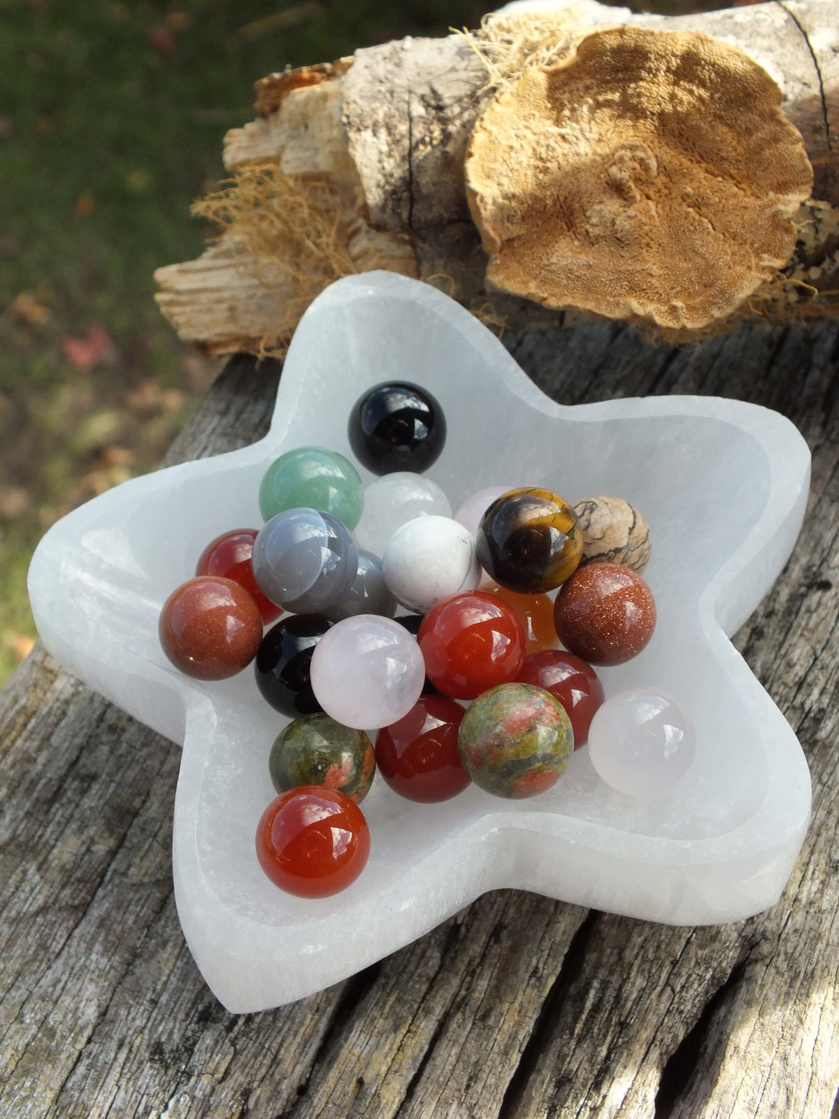 Selenite Star Bowl