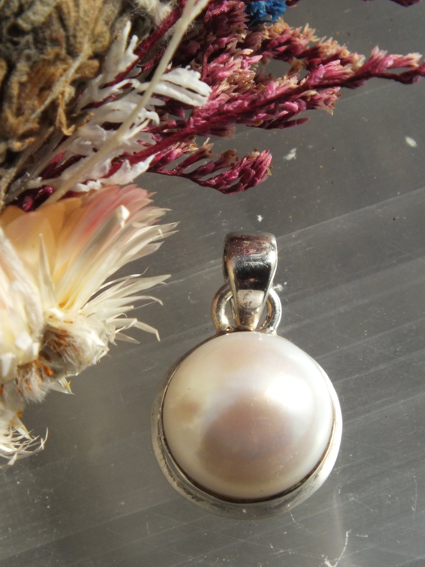 Sterling Silver Pearl Pendant
