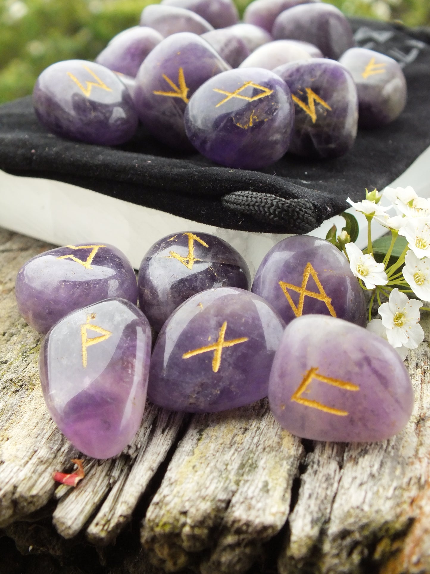 Amethyst Rune Stones
