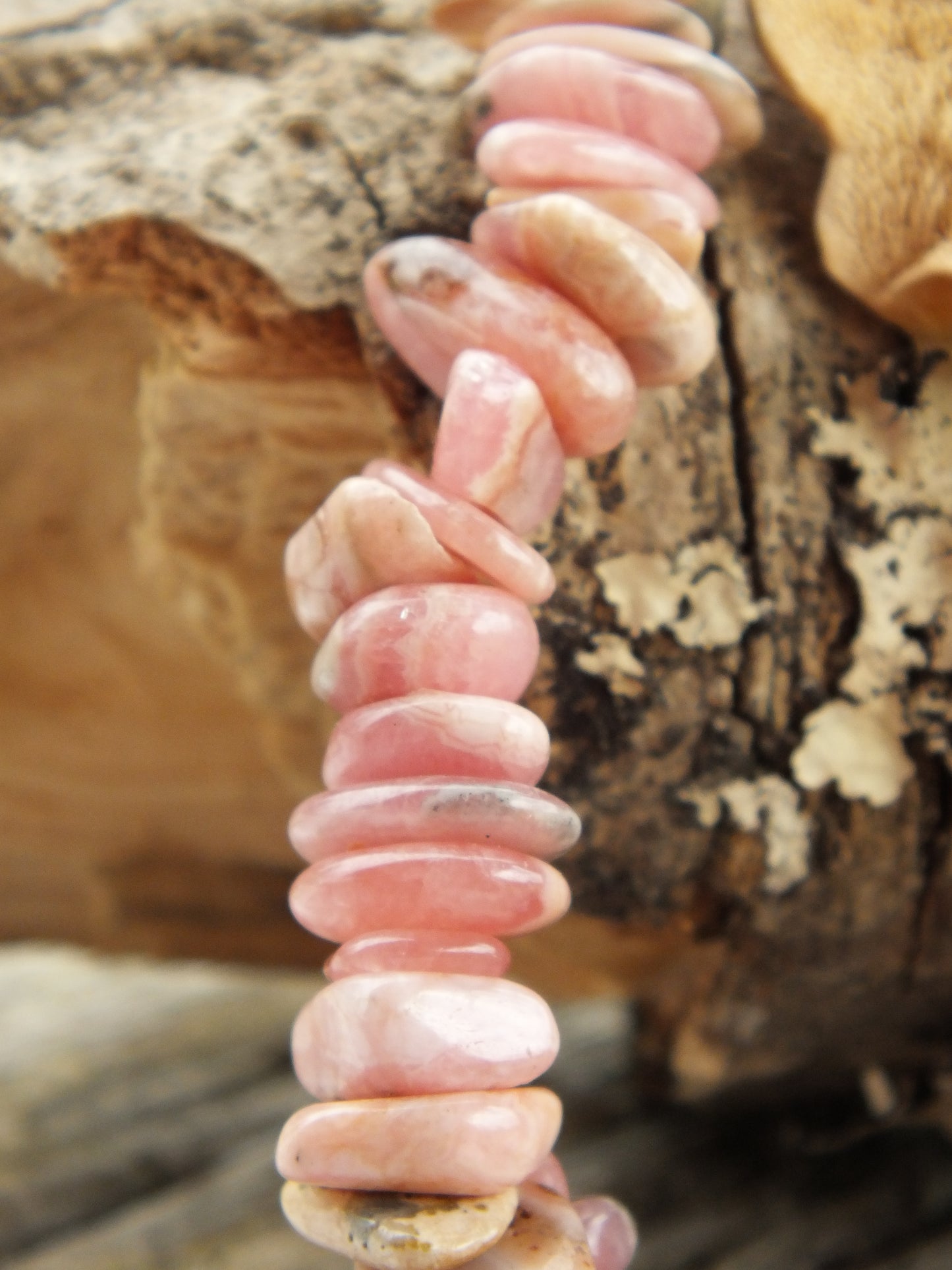 Rhodochrosite Chip Bracelet