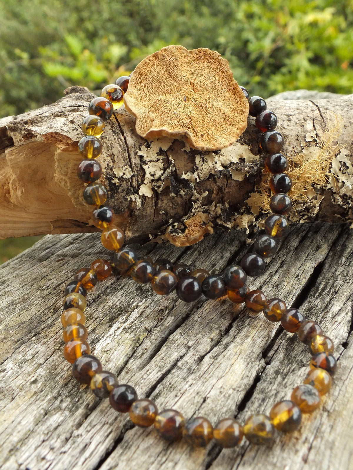 Blue Amber Bracelet