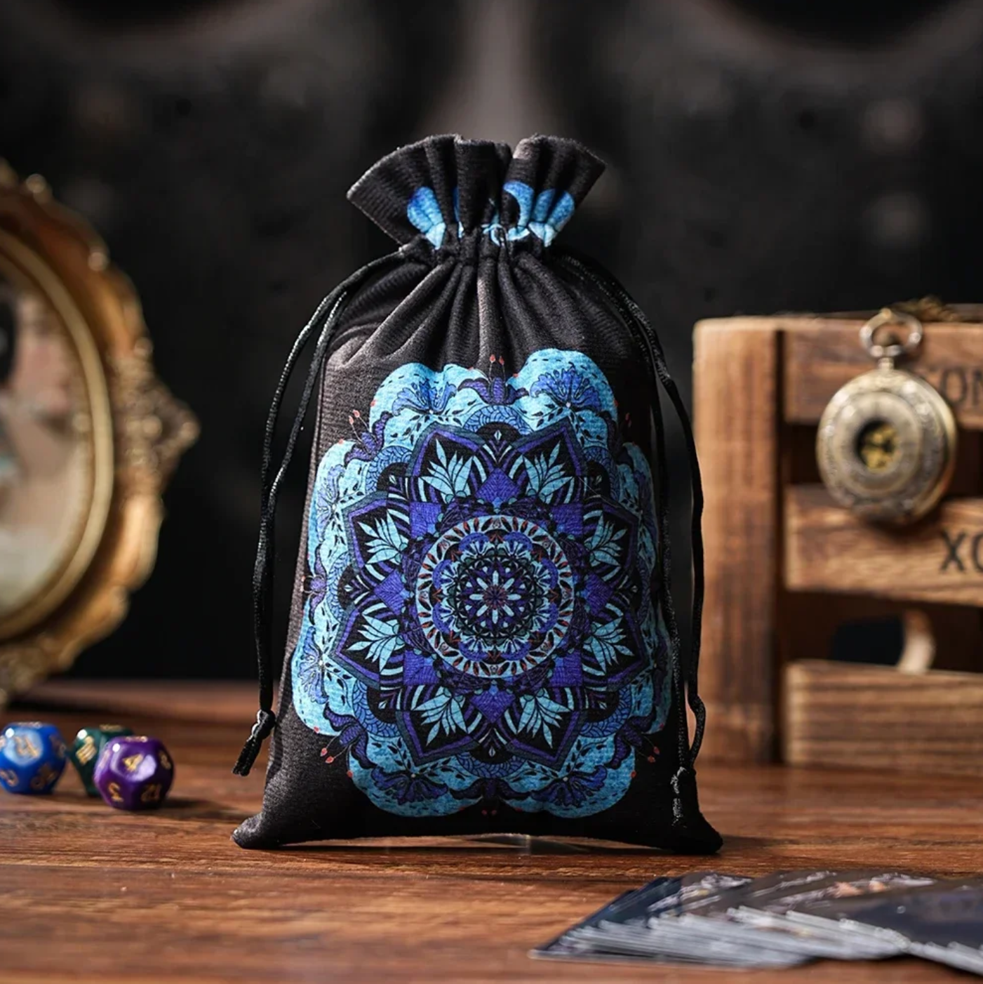 Large Velveteen Bag - Mandala