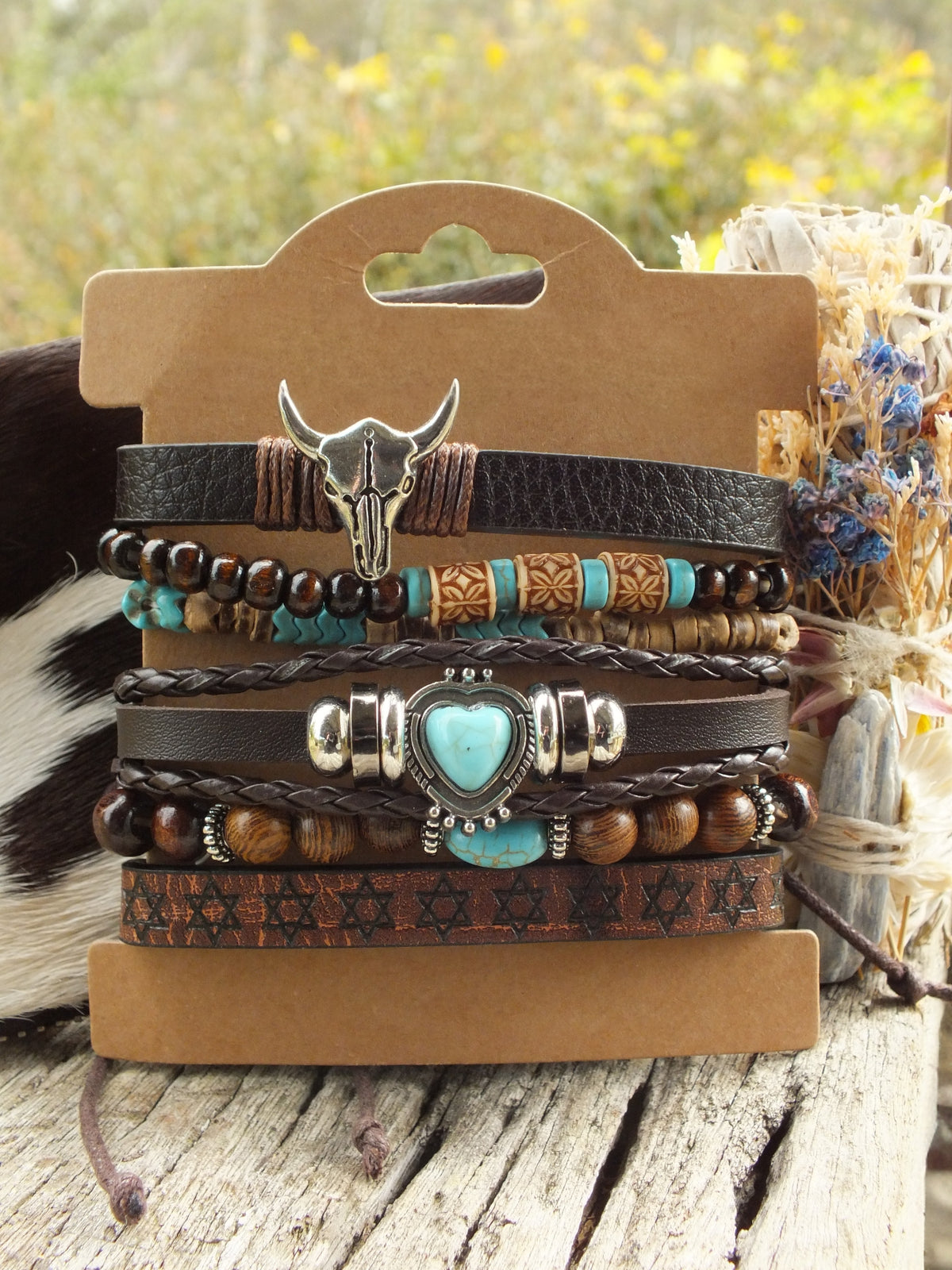 6 Bracelet - Western Style Layer Set