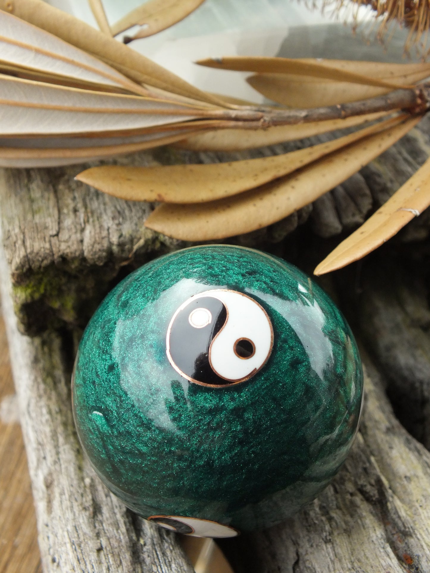 Yin Yang Baoding Balls - Green/Large