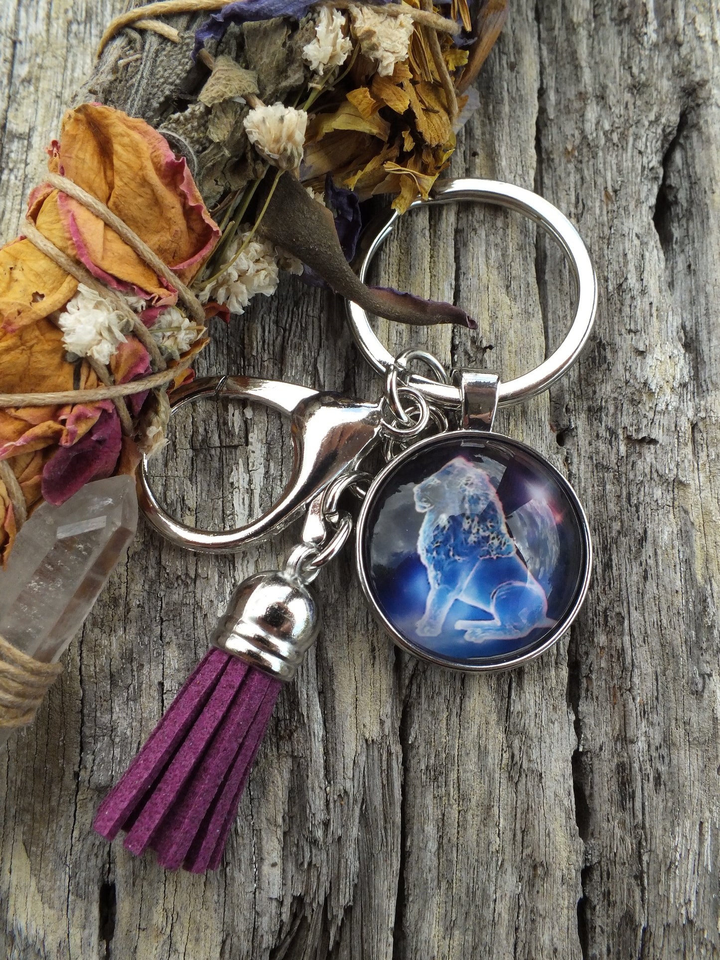 Zodiac Sign Keyring - Leo