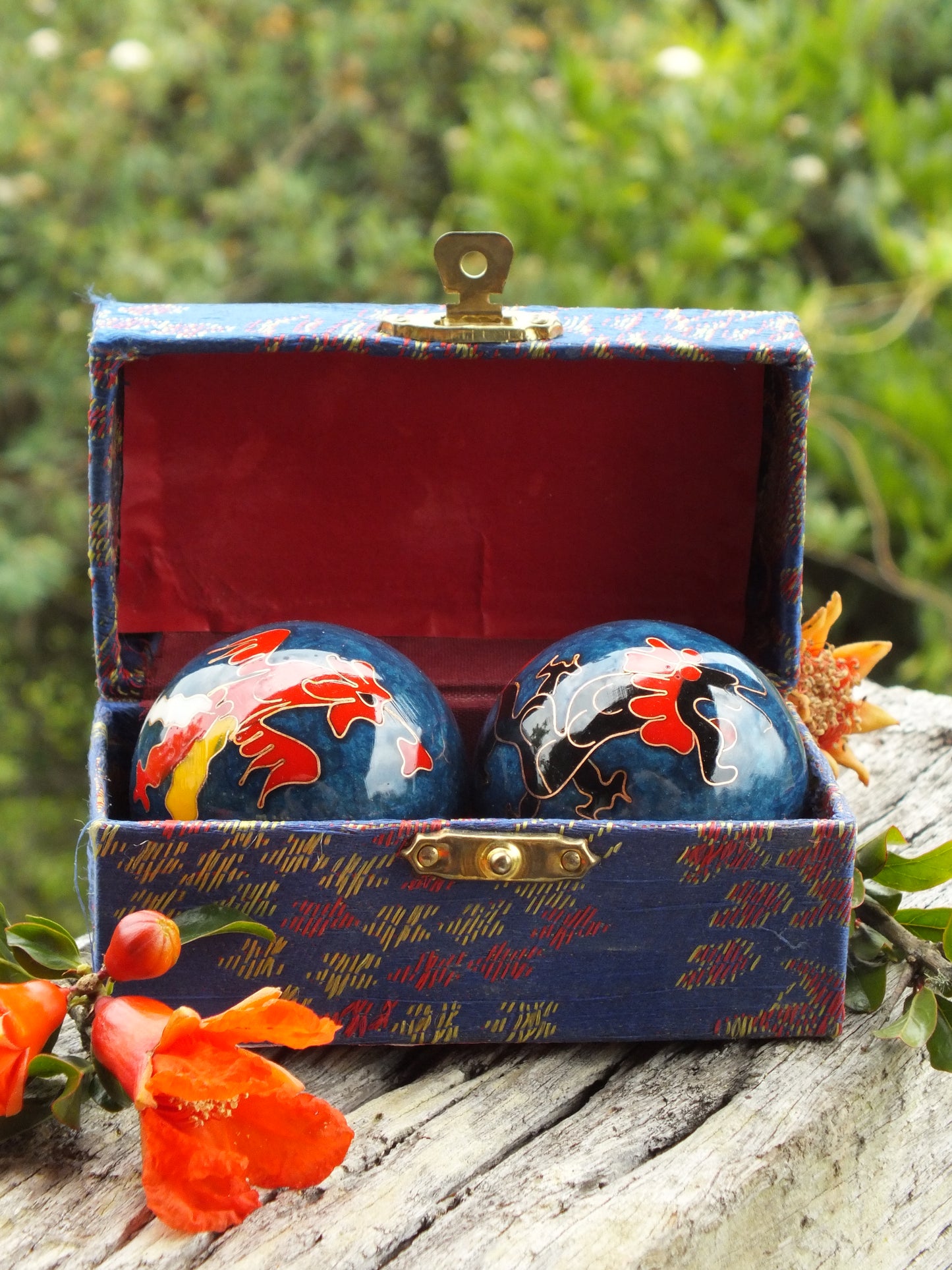 Dragon & Phoenix Baoding Balls (Blue)