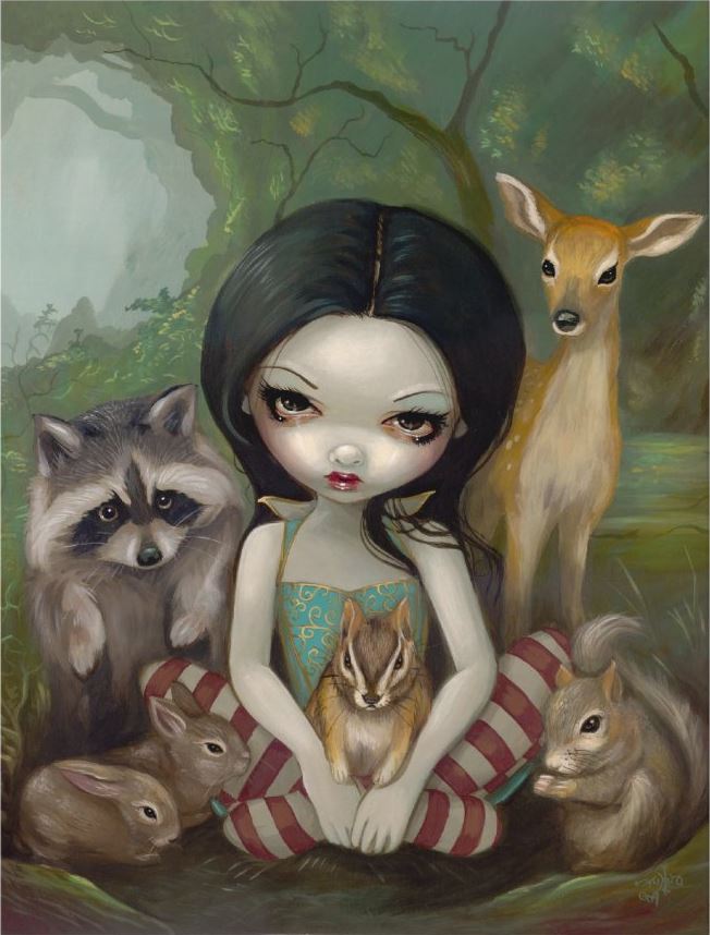 Snow White & Her Animal Friends Optical Mouse Pad