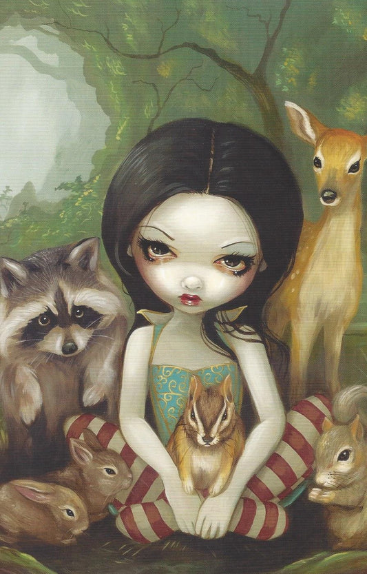 Snow White & Her Animal Friends Greeting Card